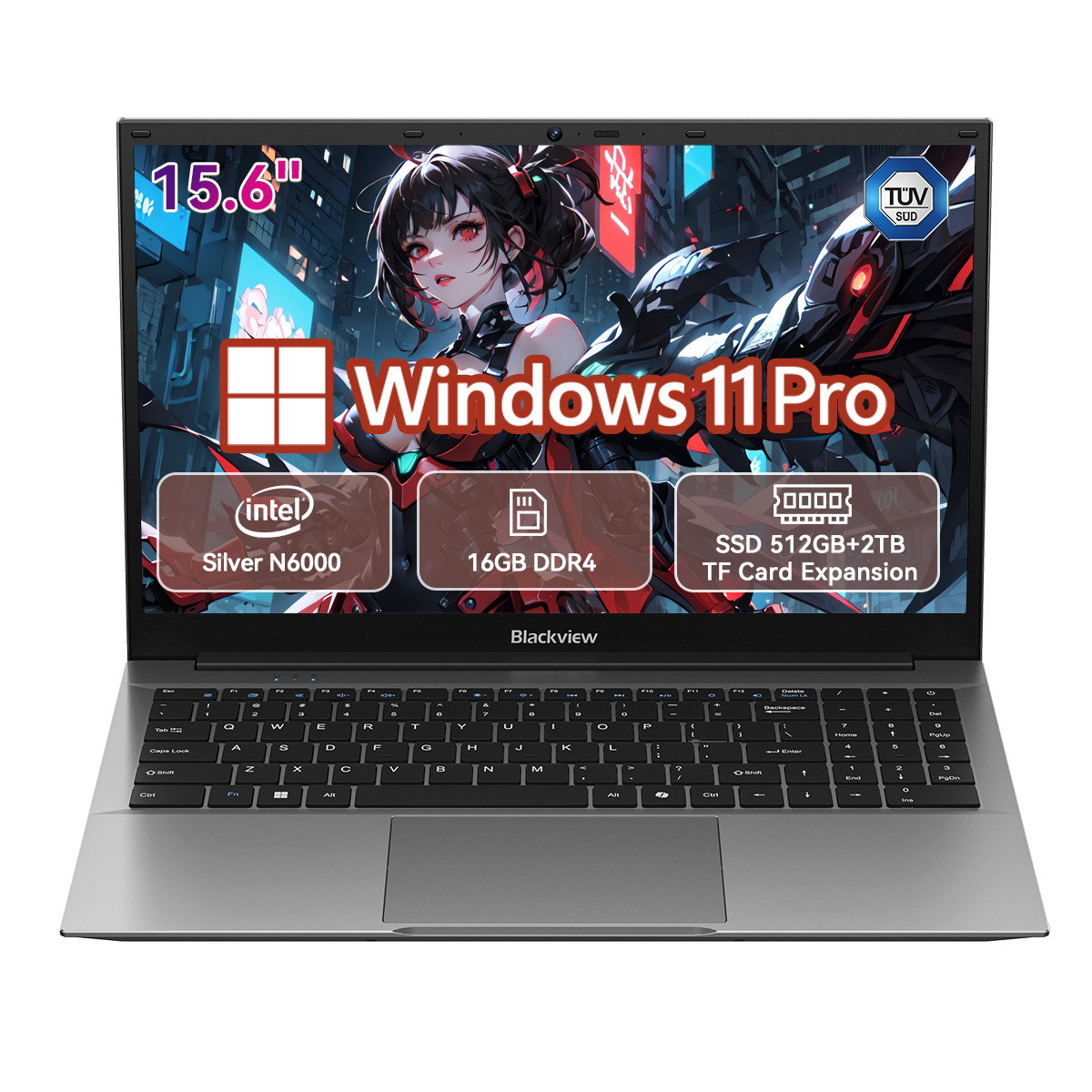 Blackview AceBook 5 15.6" FHD Laptop Intel N6000 16GB DDR4 512GB SSD Win 11 Pro
