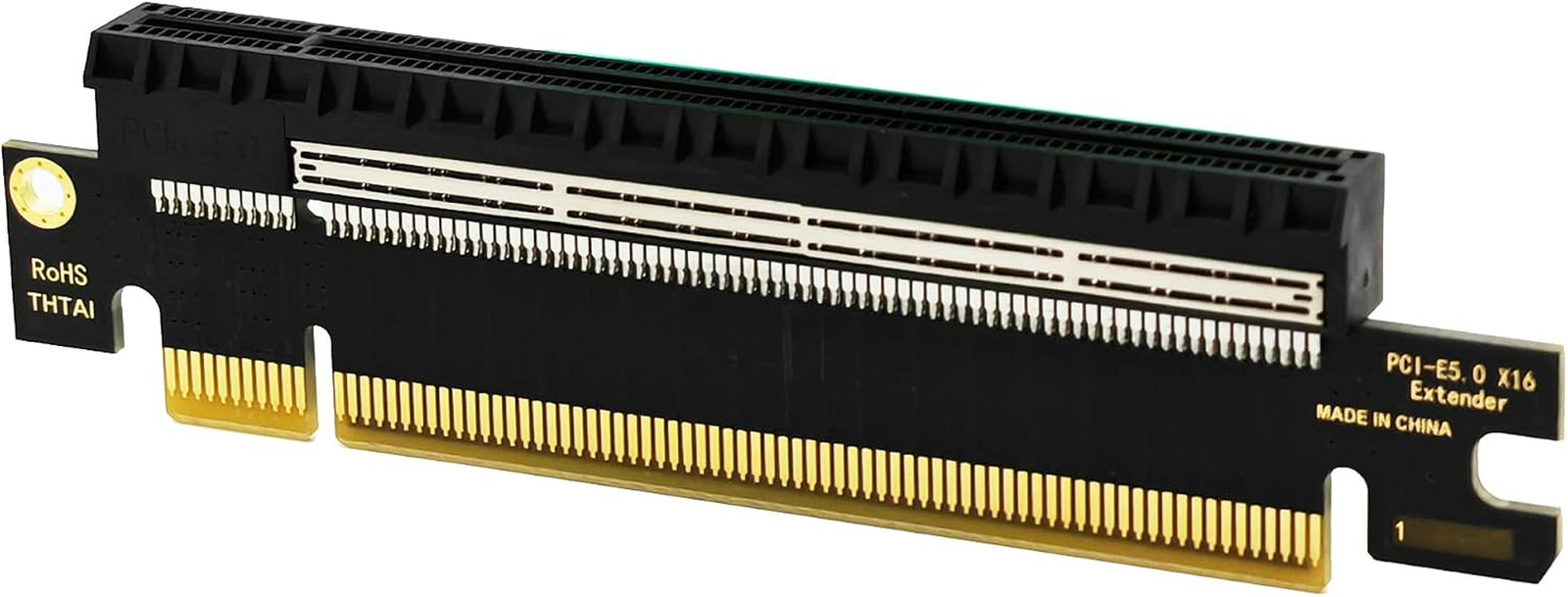 Pcie 16X Riser Card,Pci-E Express 5.0 X16 Male to Female Extension Card