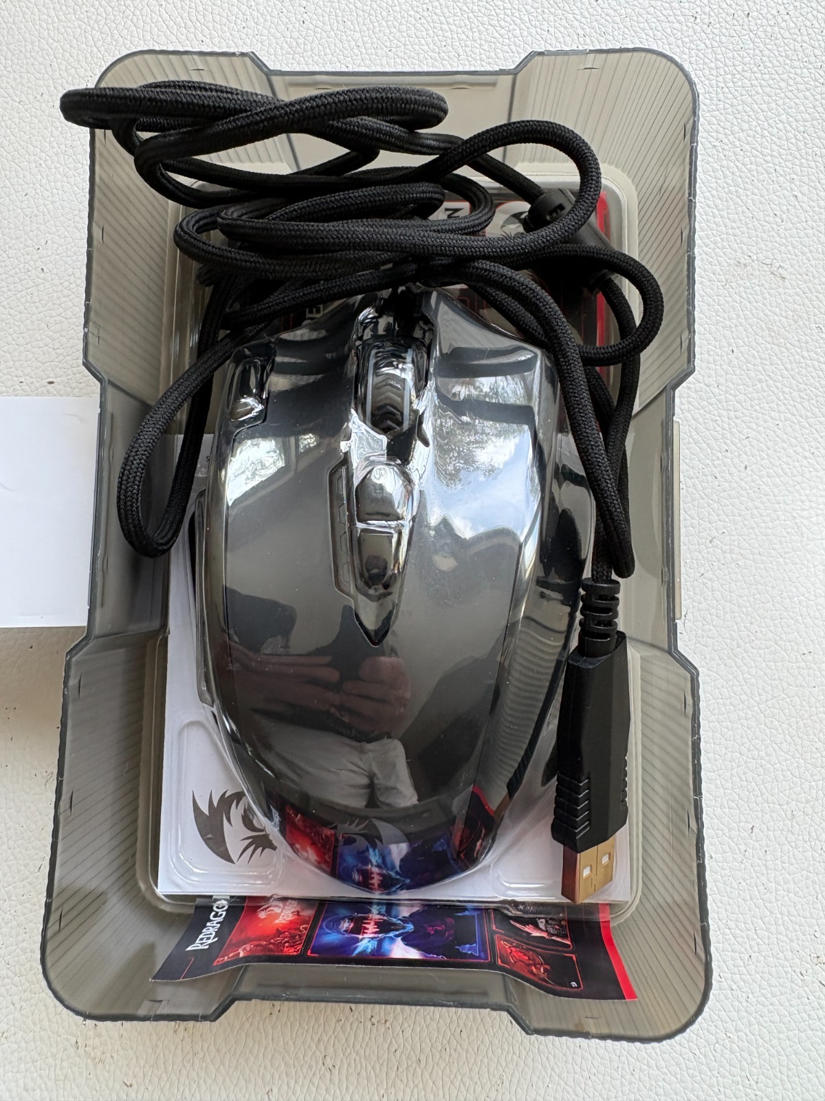Redragon M908 Impact RGB MMO Wired Gaming Mouse 12400 DPI 12 Side Buttons Black