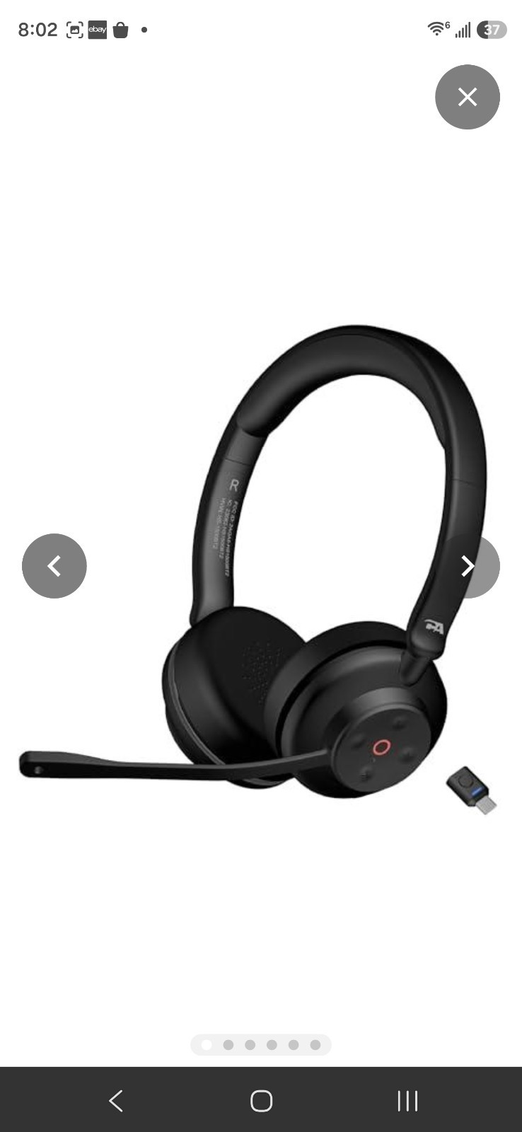 Cyber Acoustics Professional USB Headset HS150BT  with AI Noise Cancelation