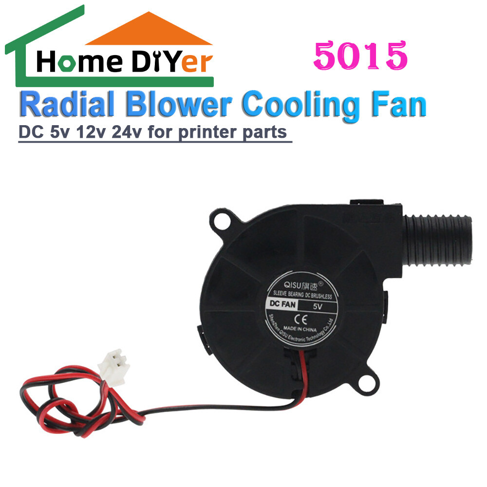 Silent 5015 Radial Blower Cooling Fan DC 5v 12v 24v for printer parts 