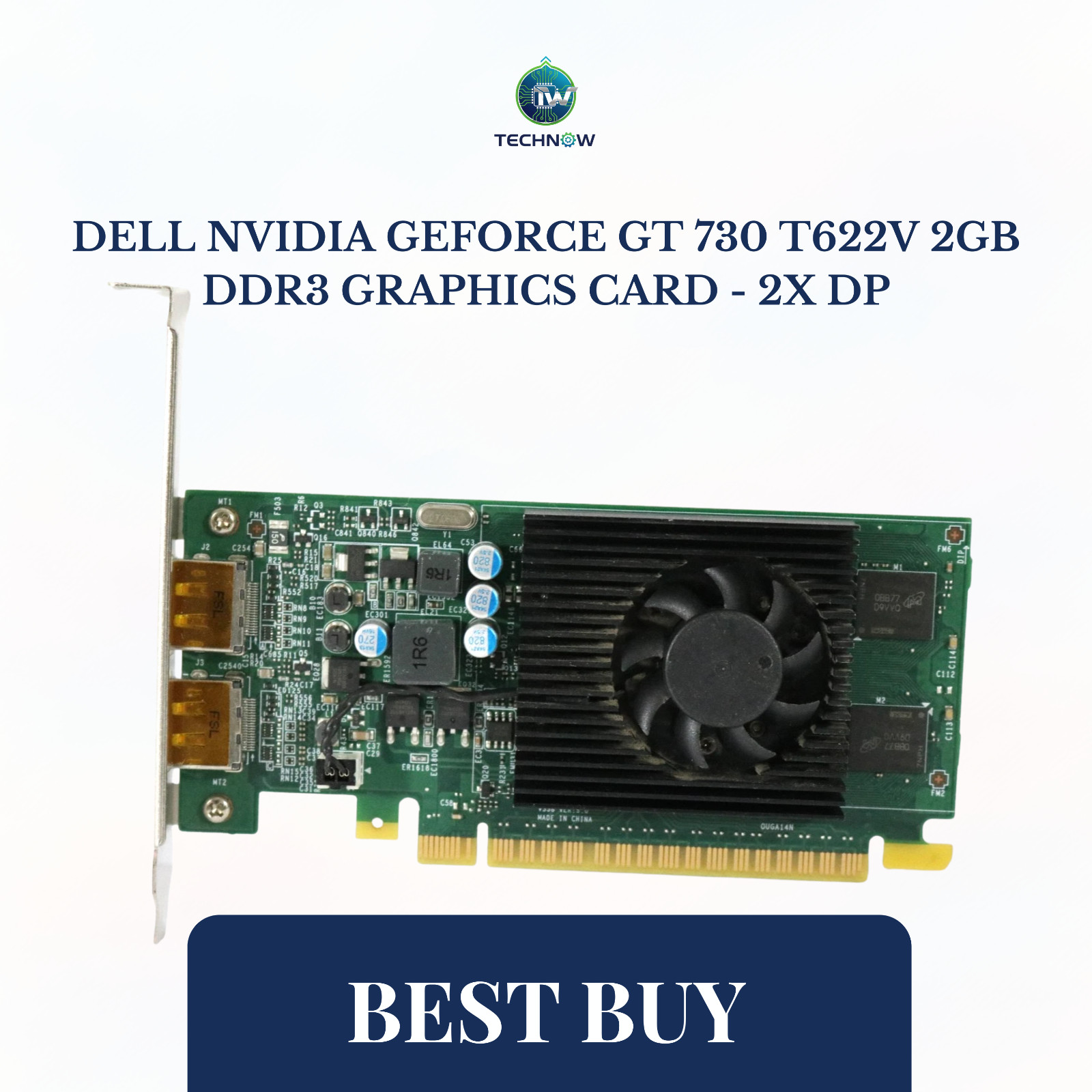Dell Nvidia GeForce GT 730 T622V 2GB DDR3 Graphics Card - 2x DP