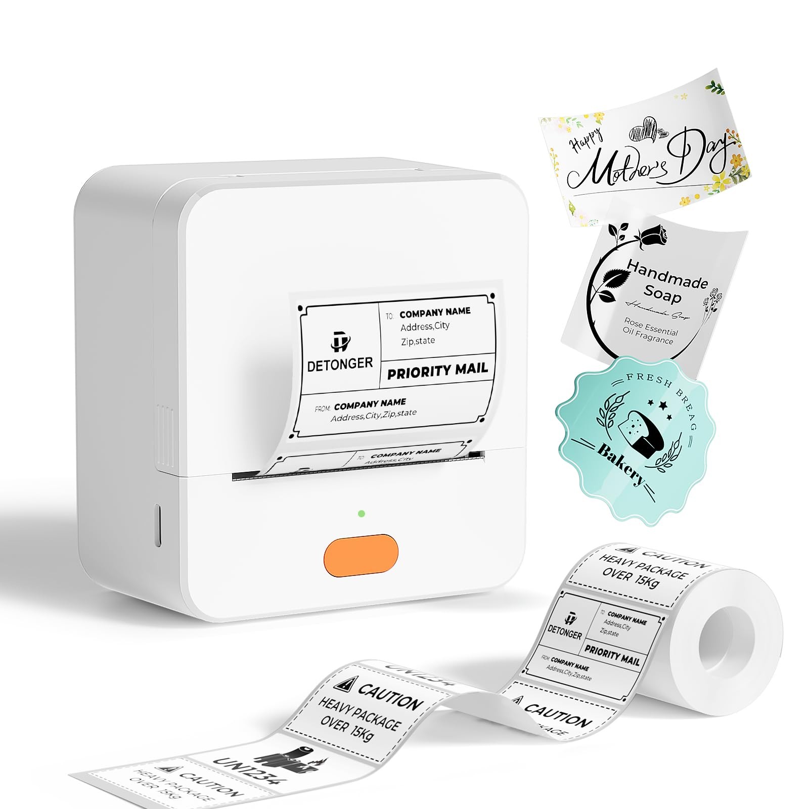 P1 Label Maker, 2 Inch Thermal Printer, Label Maker Waterproof Labels, Label ...