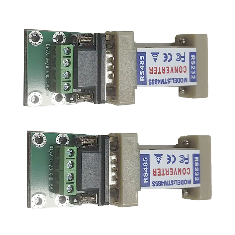 2/4/10 Pack 4 Pin RS232 to RS485 Communication Data Converter Adapter HOT