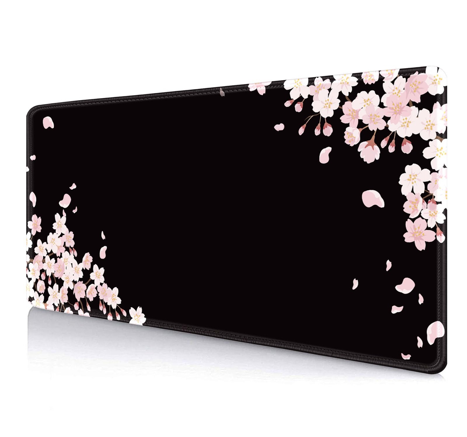 Ethereal Sakura Nightfall Desk Pad Cherry Blossom Large Mouse Mat 35.4x15.7