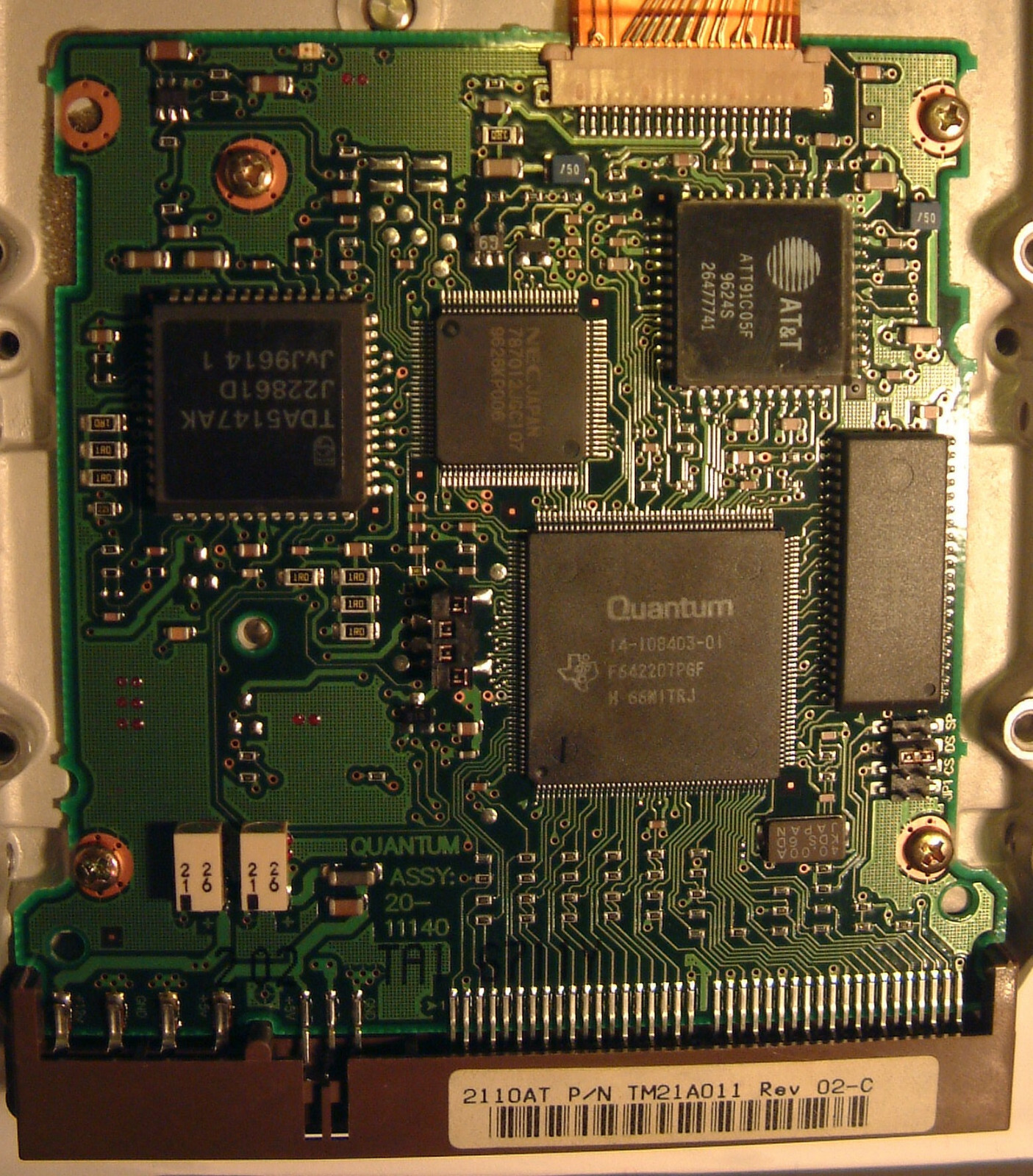 Quantum Fireball 2110AT-TM21A011 REV 02C A6B1T PCB Board