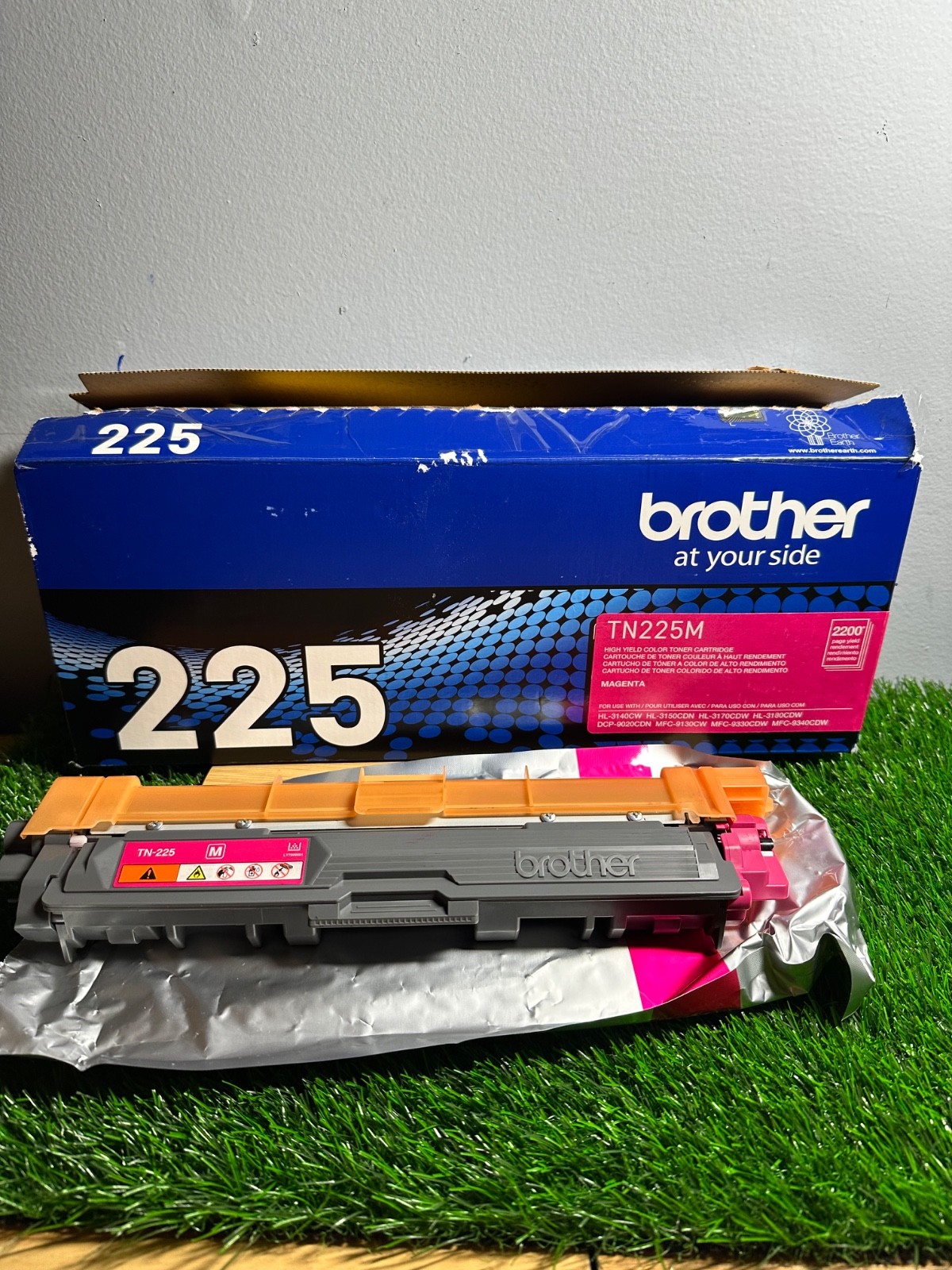 Brother TN225M Magenta Laser Toner Cartridge for HL-3140CW, HL-3170CDW