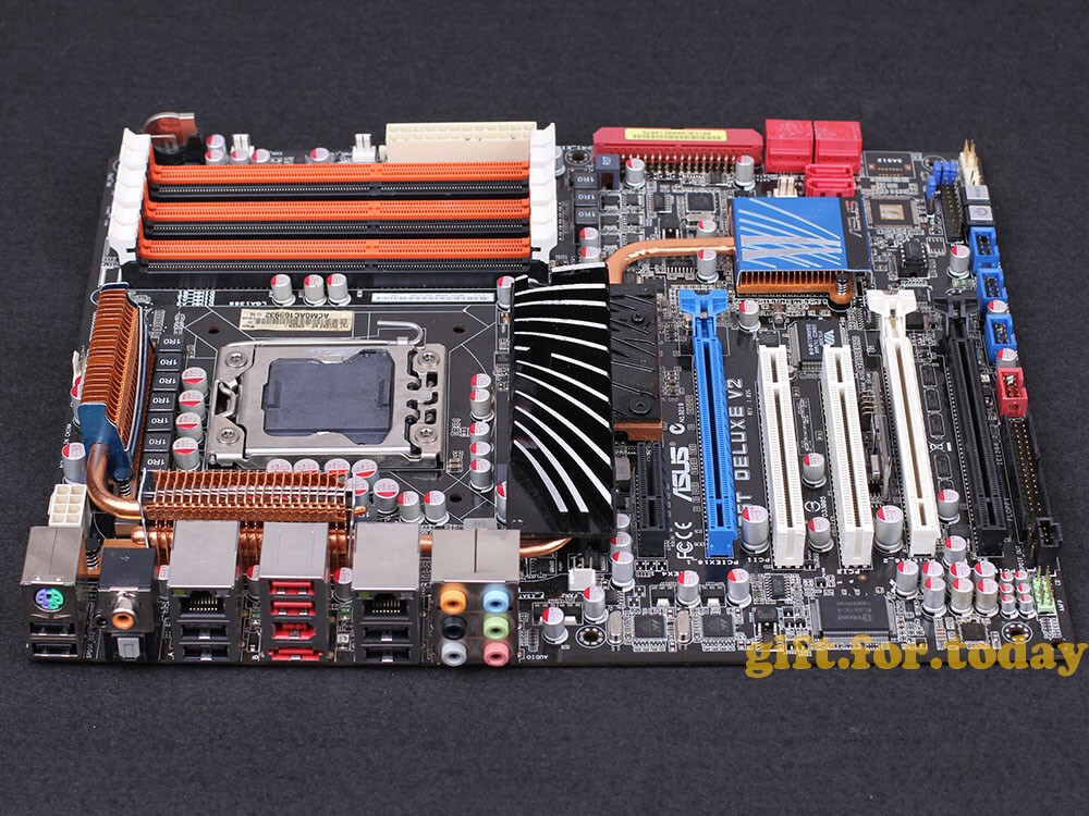 Original ASUS P6T DELUXE V2 Intel X58 Motherboard LGA 1366 socket DDR3 with I/O