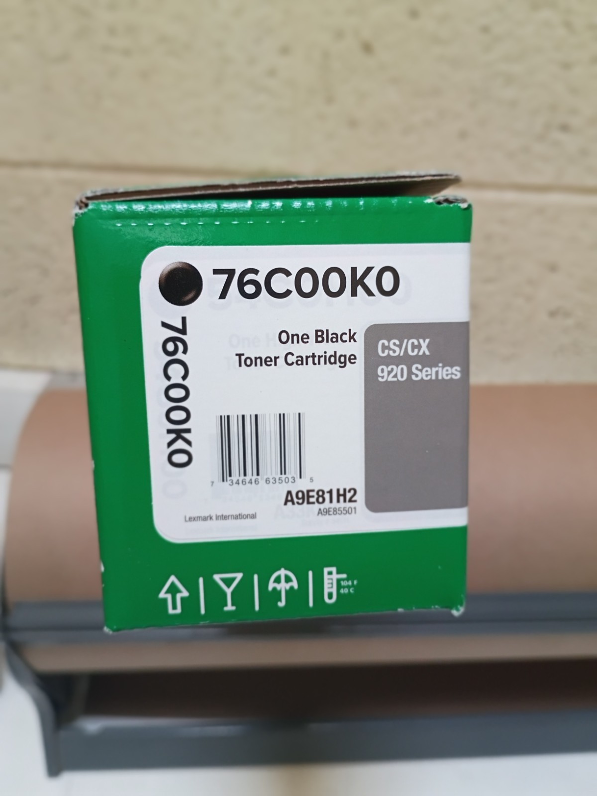 Lexmark 76C00k0 BlackToner Cartridge   Genuine New