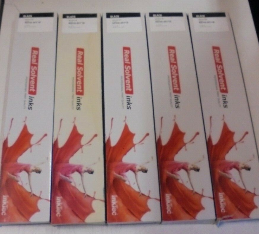 5x Inktec NEHS-0011B Solvent Ink 440ml Black for Mimaki JV33 CJV30