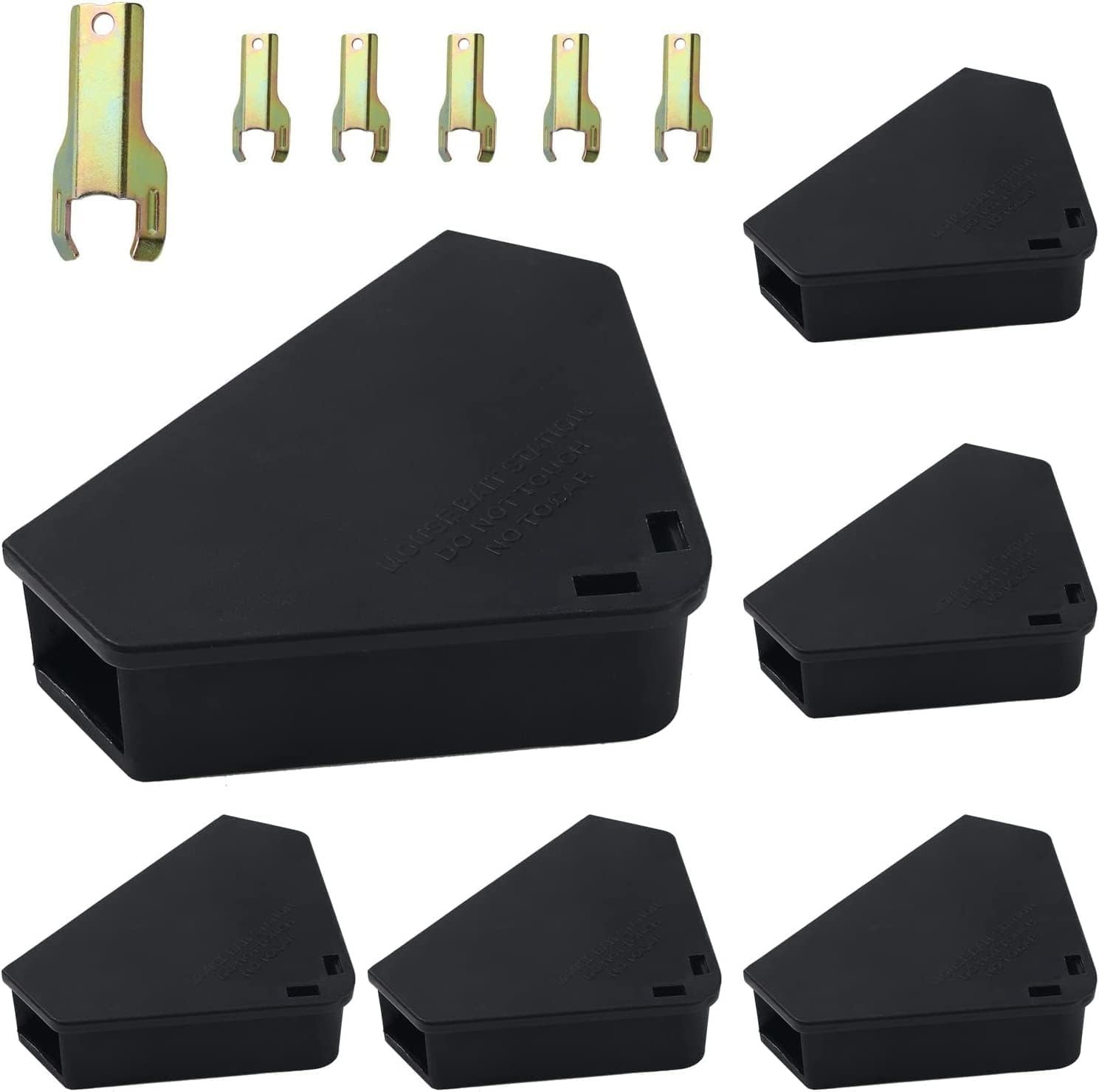 Mouse Station with Keys Black 6 Pack, Key Required Mouse Stations, Mice ......