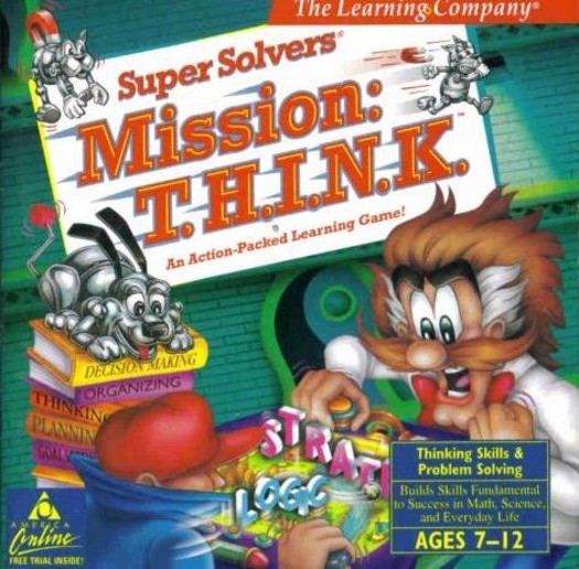 Super Solvers Mission THINK PC MAC CD learn math science puzzle game T.H.I.N.K.