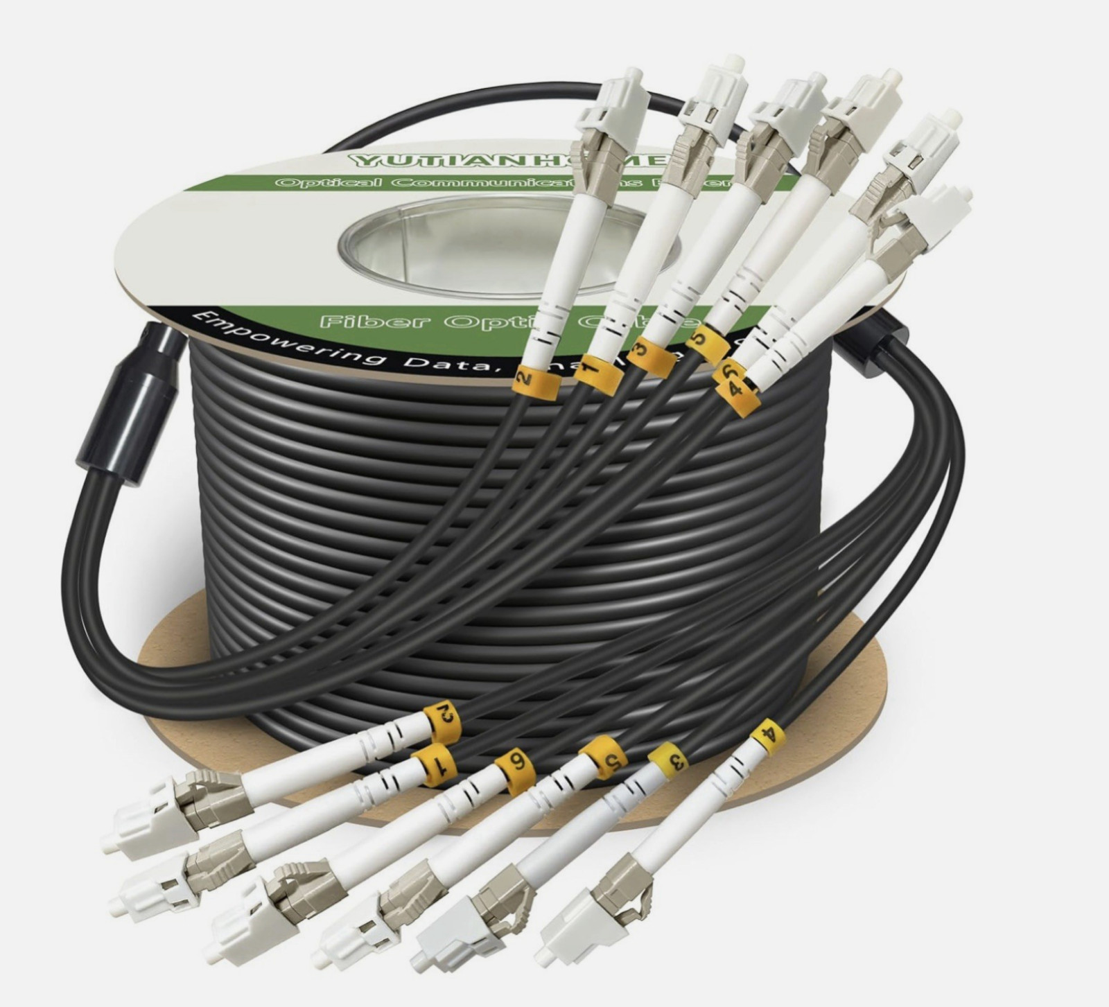 800ft (245 Meters) 6 Core OM3 Multimode Industrial Outdoor Fiber Patch Cable