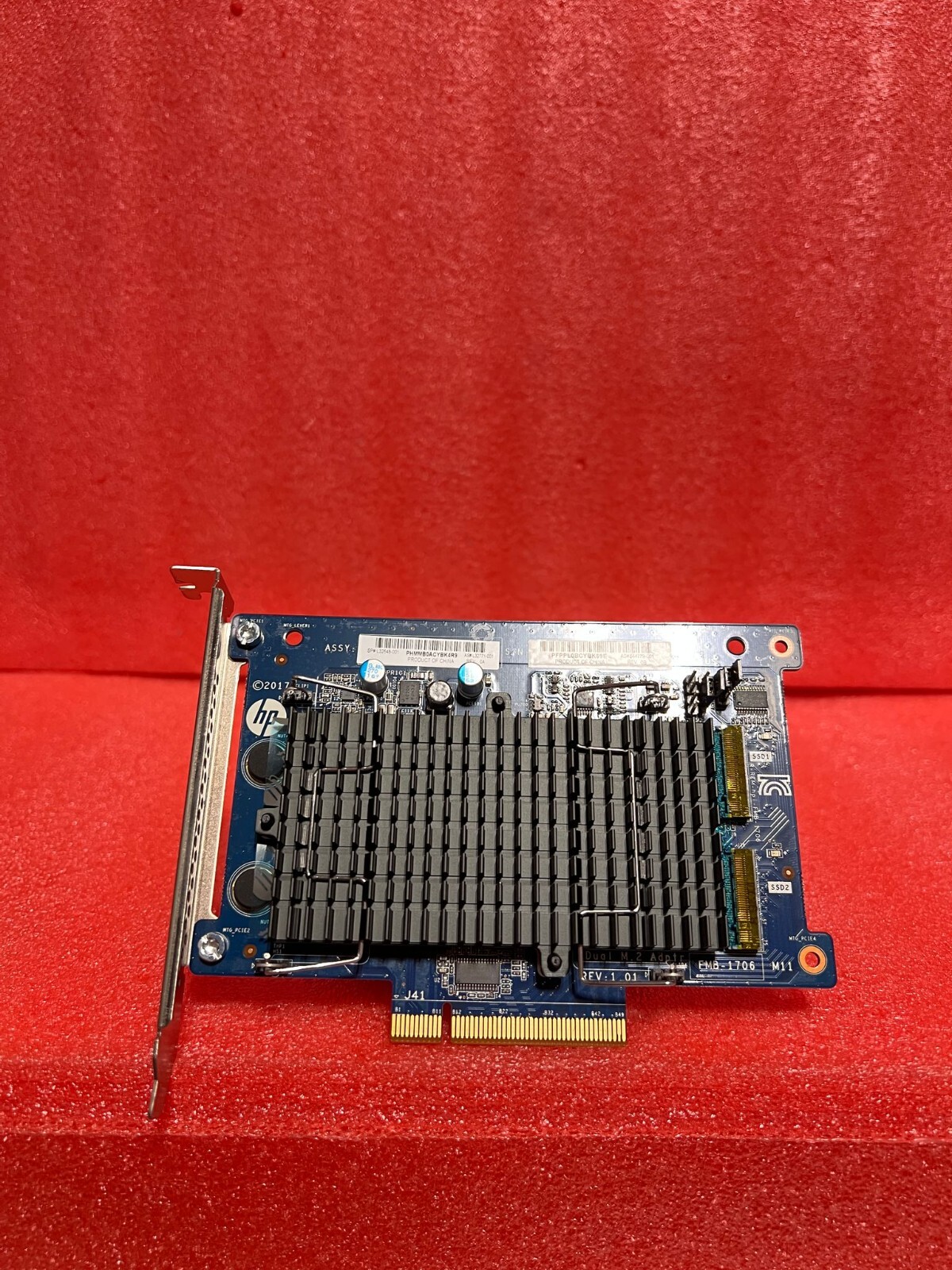 HP 844779-001 L32771-001 Dual M.2 to PCIE SSD Adapter Kit