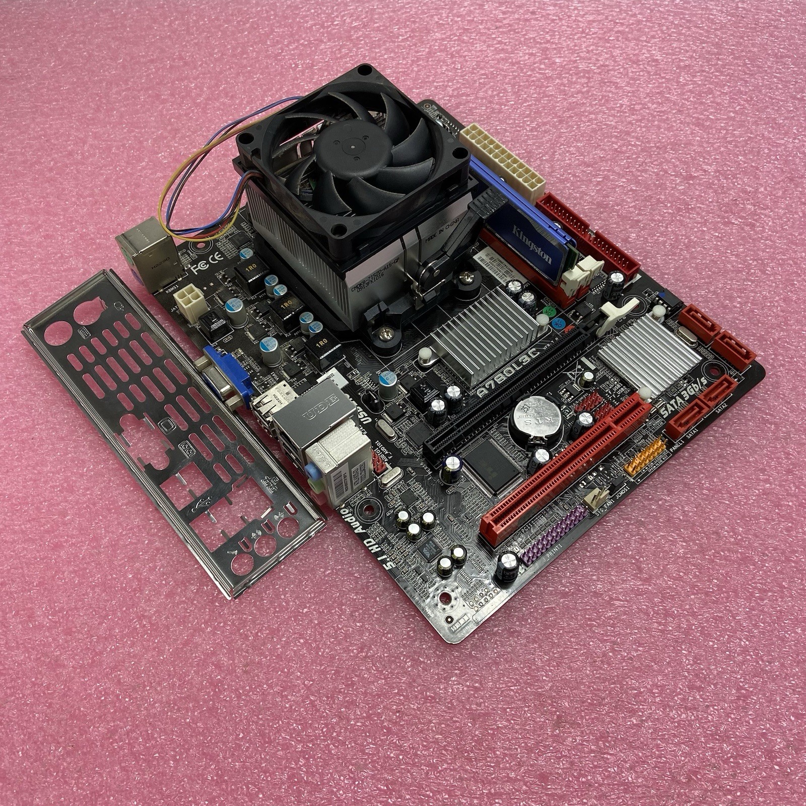 BioStar A780L3C Motherboard AMD Phenom 2 x2 555 3.19GHz 8GB RAM w/Shield 