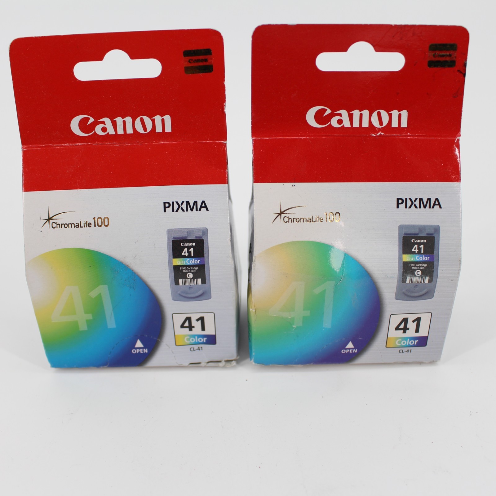 2x Canon 41 Color ChromaLife 100 Pixma Printer Ink Cartridge CL-41 Genuine New