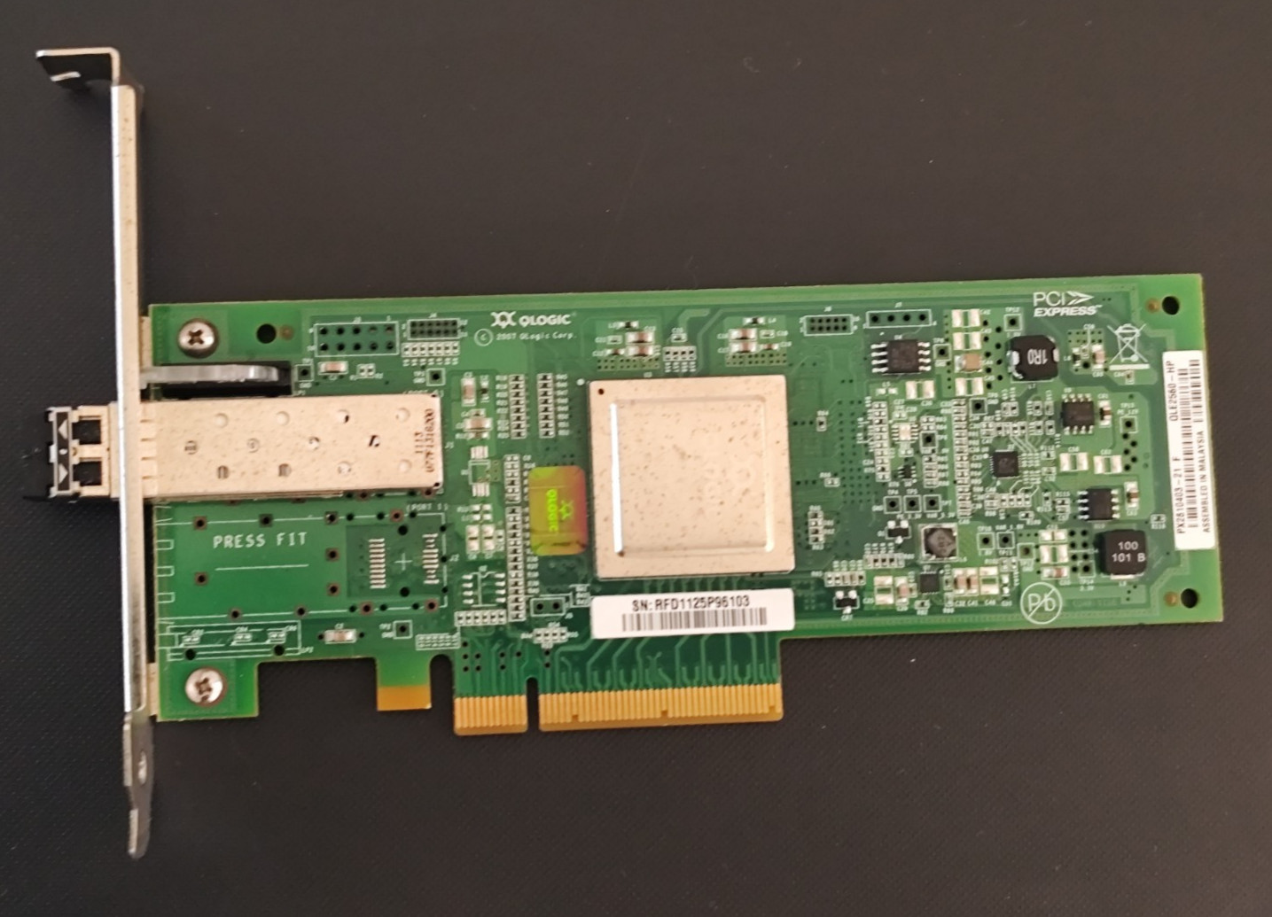 Pair of Genuine HPE StorageWorks 81Q PCI-e 8GB 1-Port Fibre Channel HBA