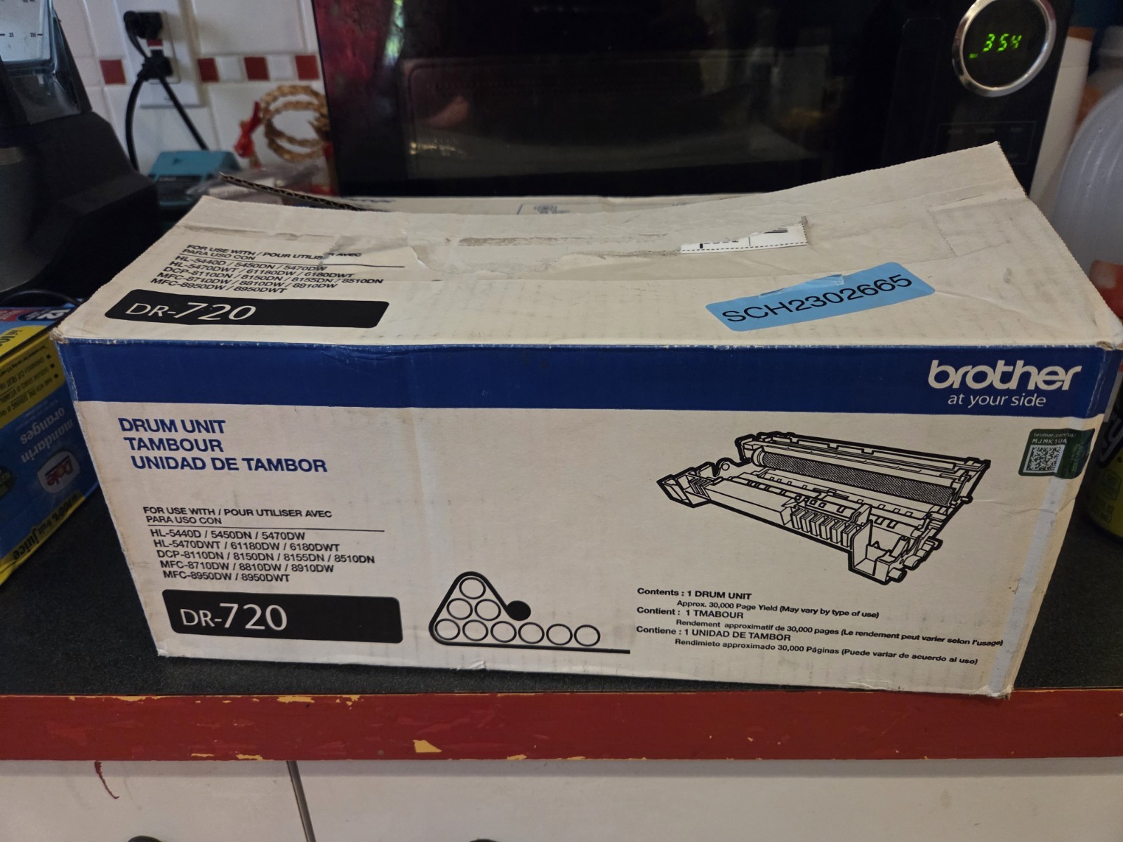 Brother DR-720 Black Drum Unit for HL-5440D/5450DN/5470DW/6180DW