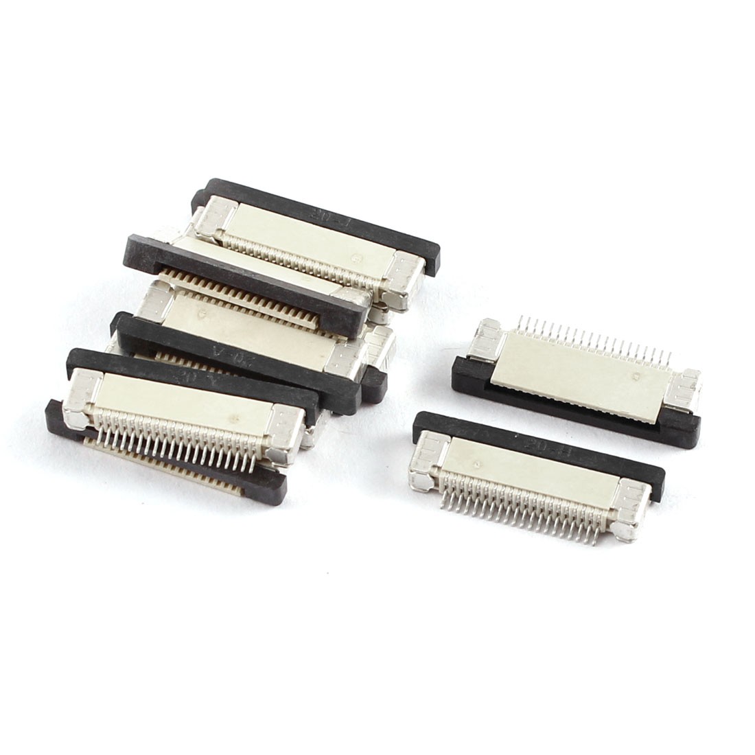 10 Pcs Bottom Port 20Pin 0.5mm Pitch FFC FPC Ribbon Sockets Connector
