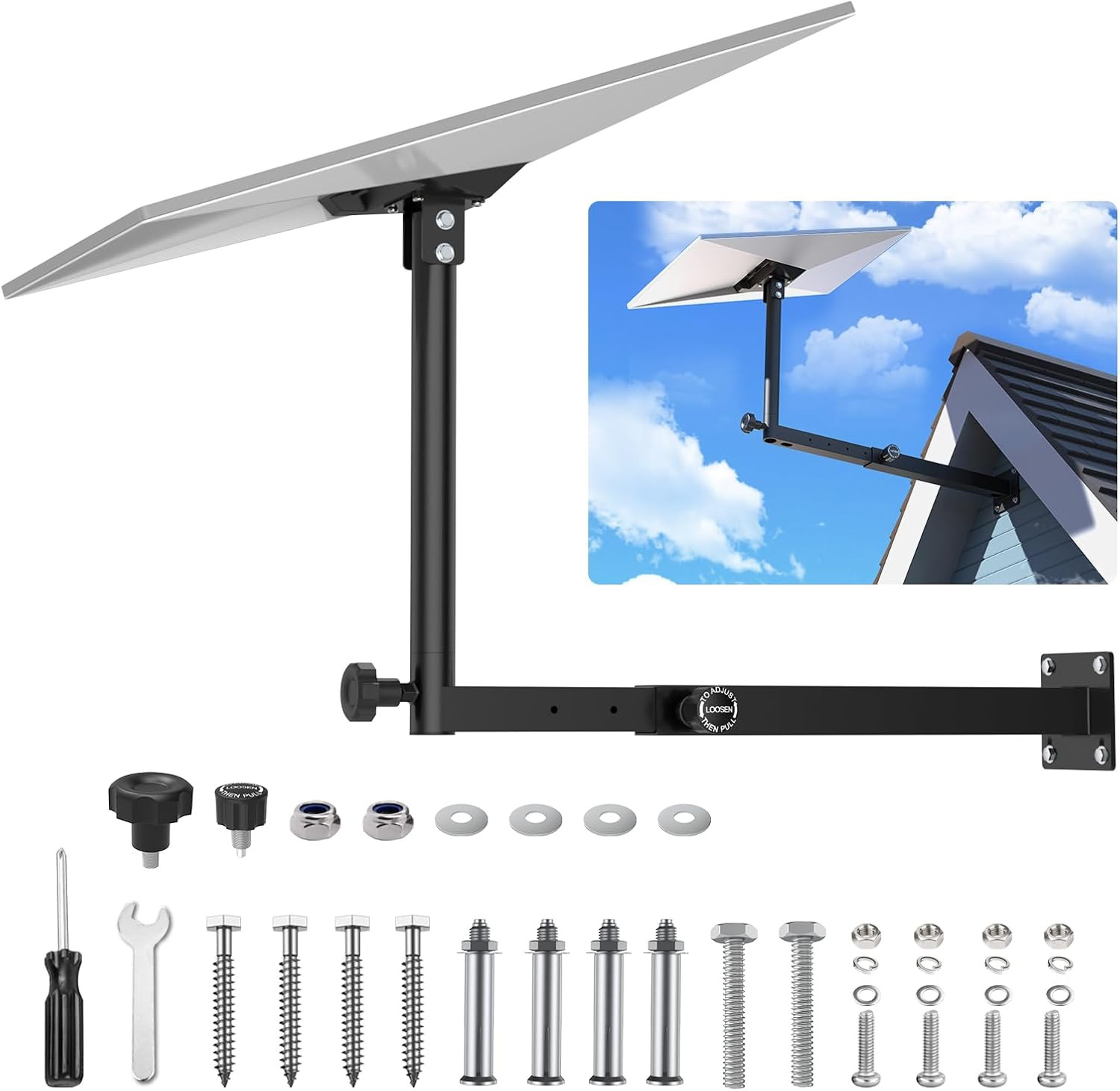 Starlink Gen 3 Mount, Starlink Pole Mount, Extension-Type Heavy Duty Starlink Lo