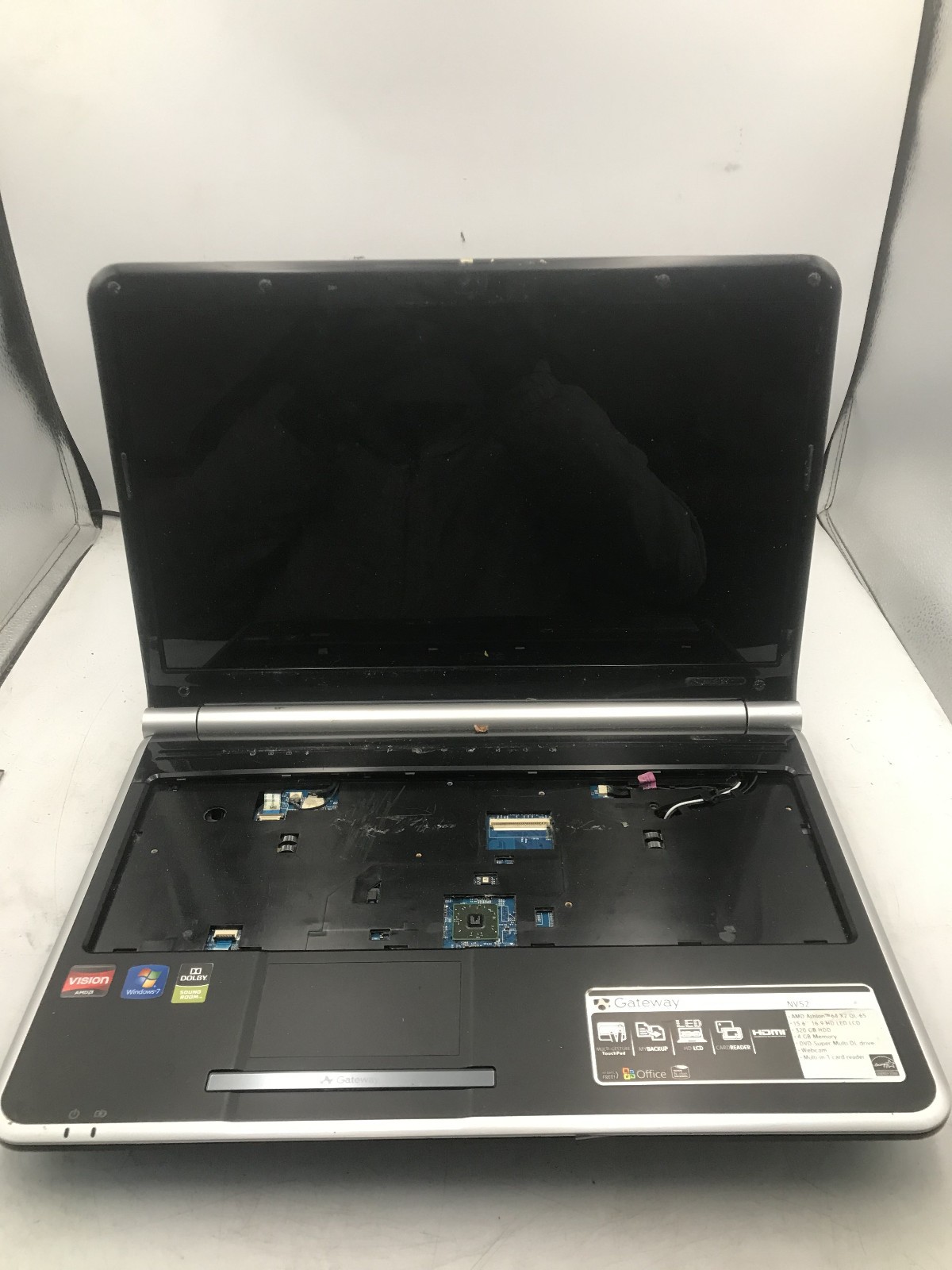GATEWAY NV52 - FOR PARTS/NO POWER - AMD ATHLON X2 - 4GB RAM - READ DESC-BB