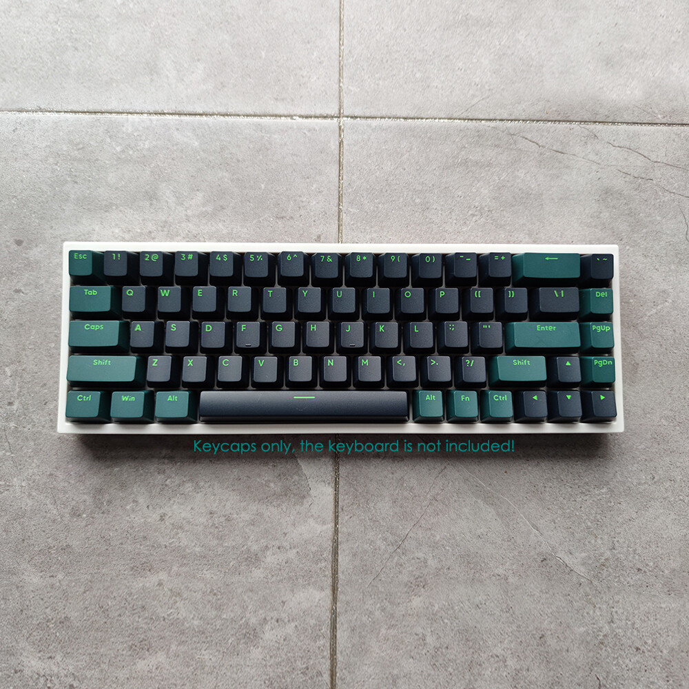 Dark Green PBT Doubleshot Keycaps Set 117keysfor Cherry MX Mechancial Keyboards