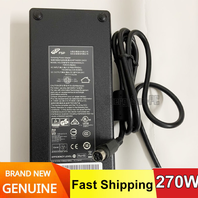 Original FSP FSP270-RBAN3 14.21A 270W 4holes AC Switching Power Adapter Charger