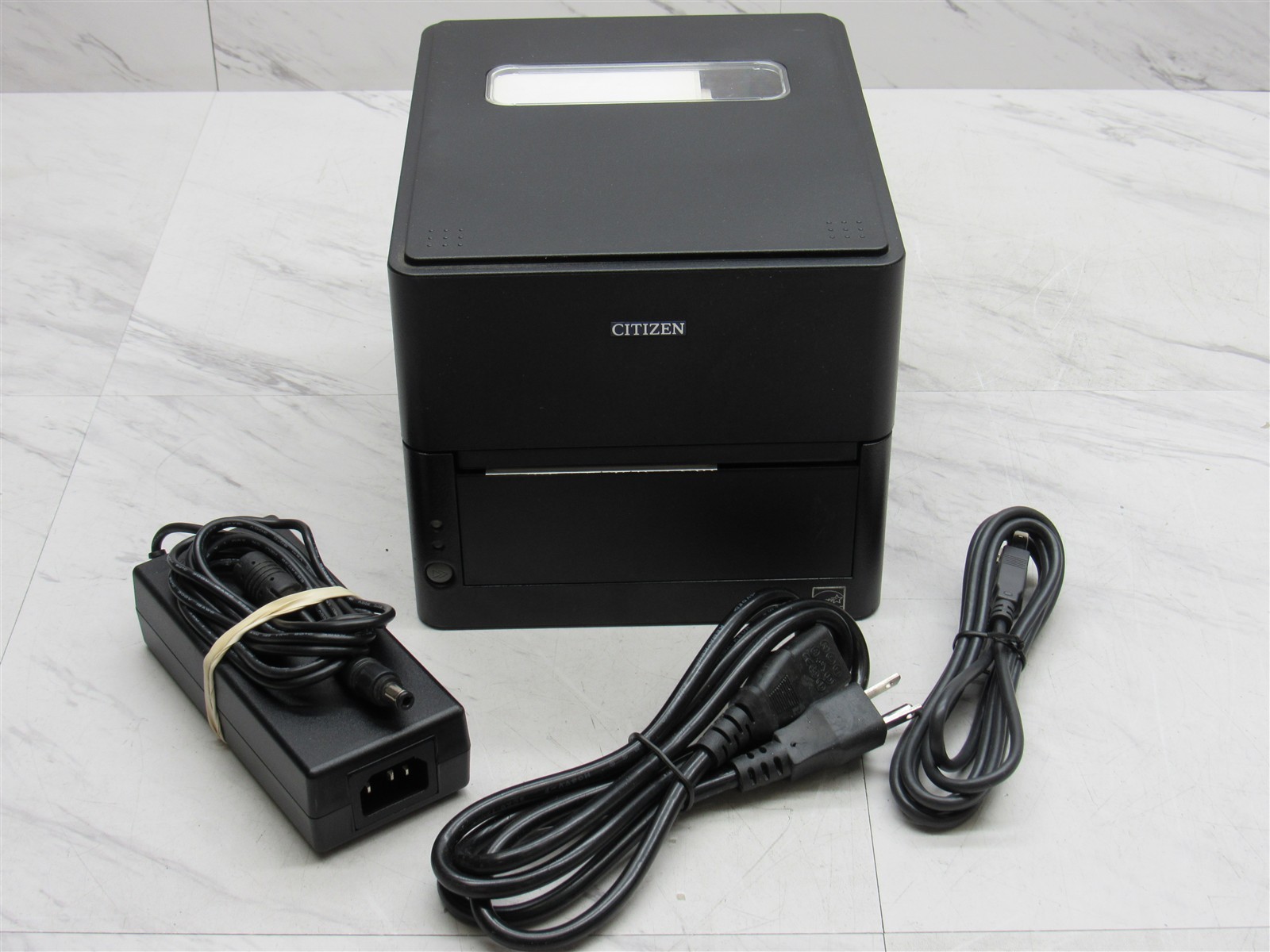 CITIZEN CL-E300 DIRECT THERMAL LABEL PRINTER USB SERIAL ETHERNET w/ Adapter