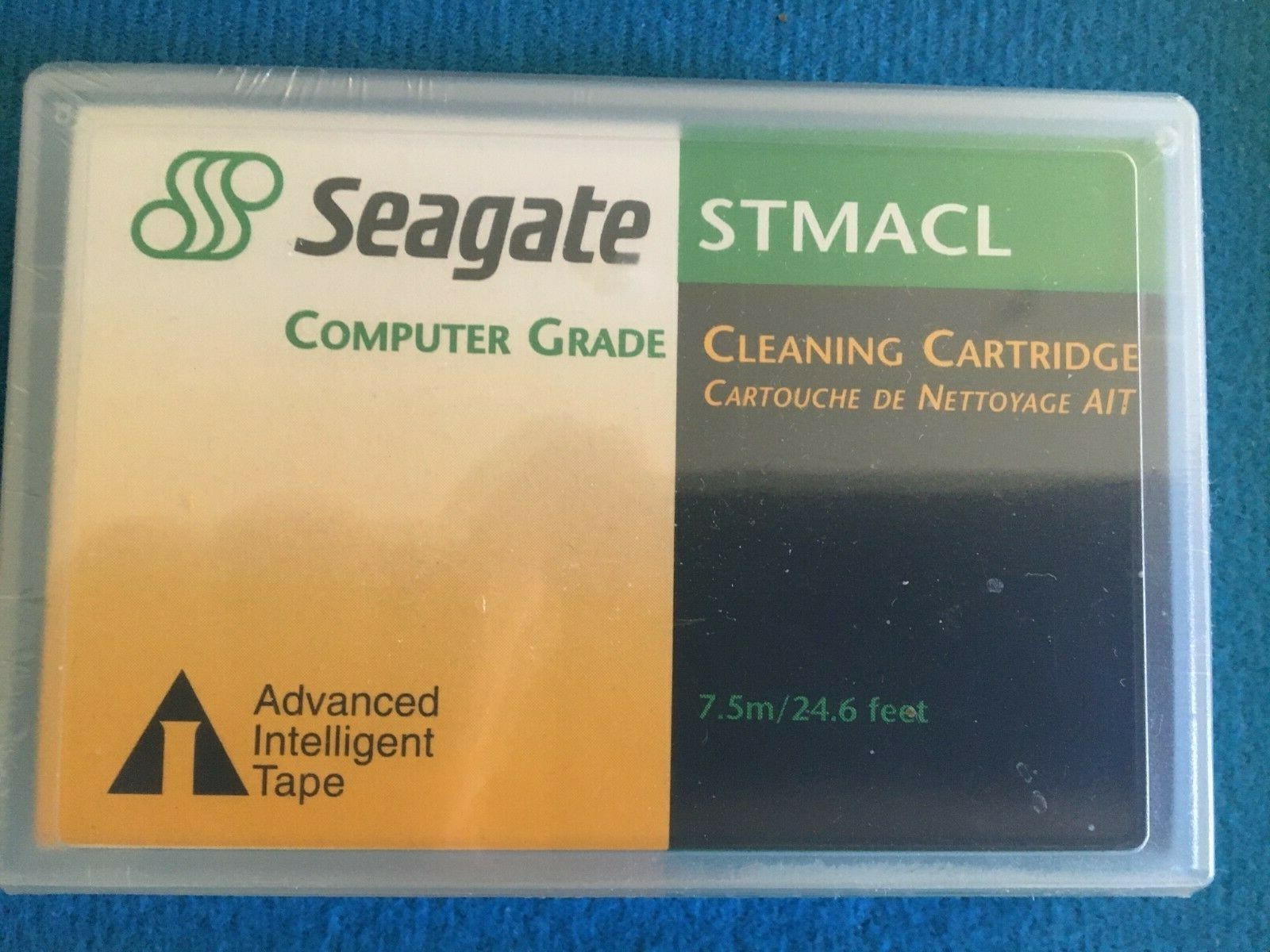 NEW 1/PK SEAGATE AIT 7.5m 8mm Tape Head Cleaning Cartridge P/N:  STMACL