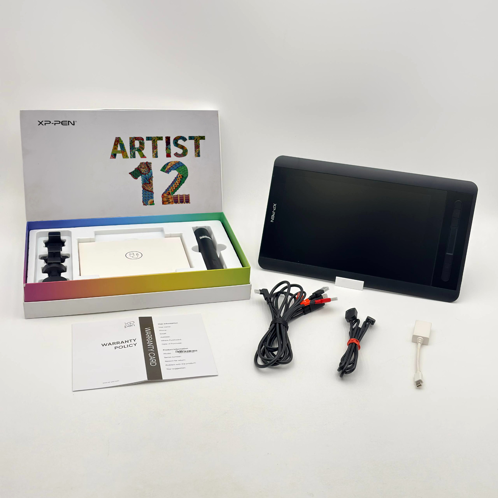 XP-Pen Artist 12 Drawing Tablet Pen Display 11.6in W OEM Box With Bundle Tested