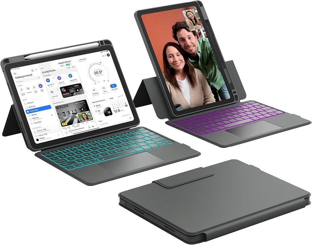 CHESONA for iPad 11th(A16, 2025)/10th(2022) Generation Case with Keyboard