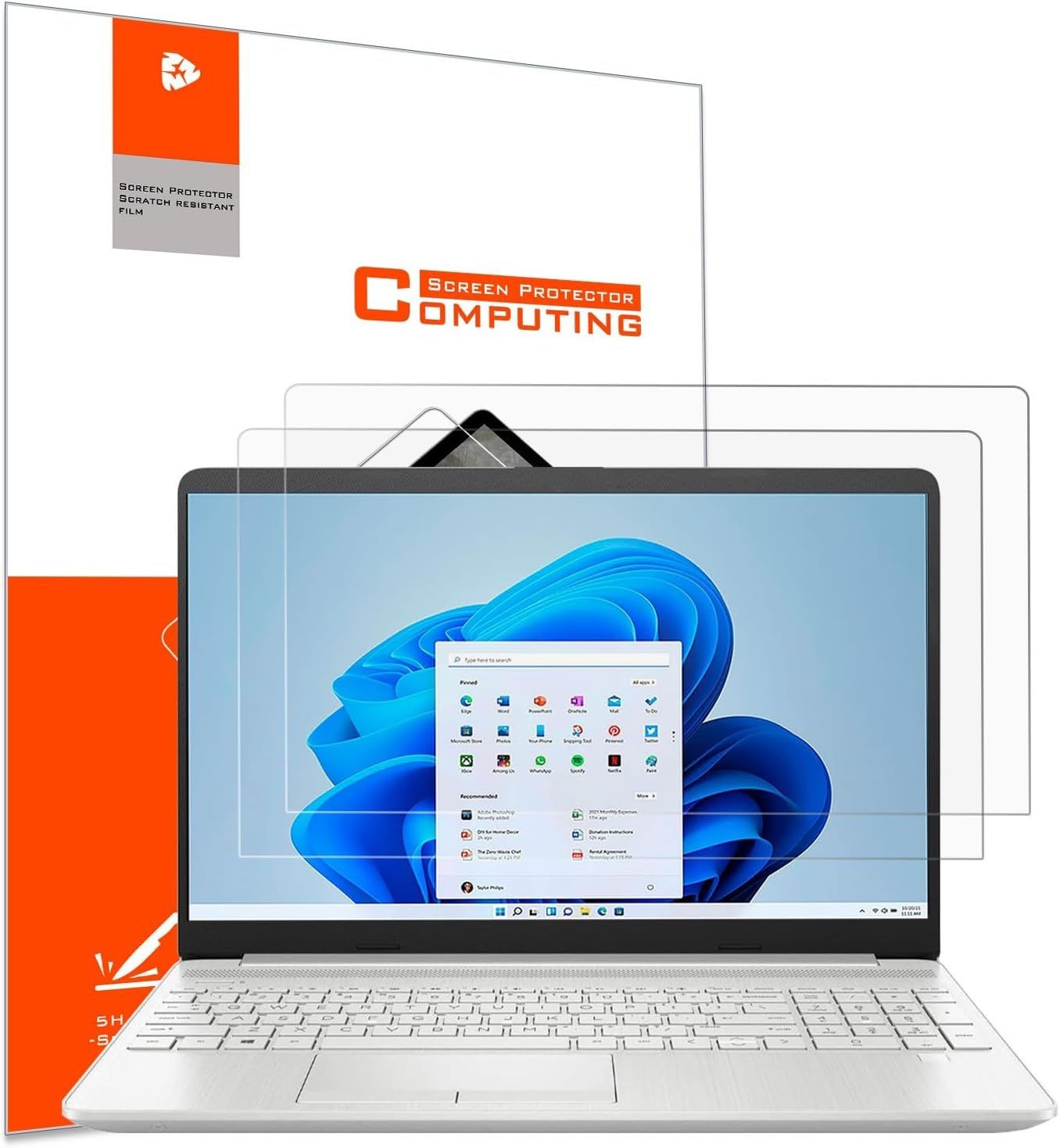 Matte Anti-Glare Screen Protector for HP 14" Laptop, Anti-Fingerprint, 2-Pack