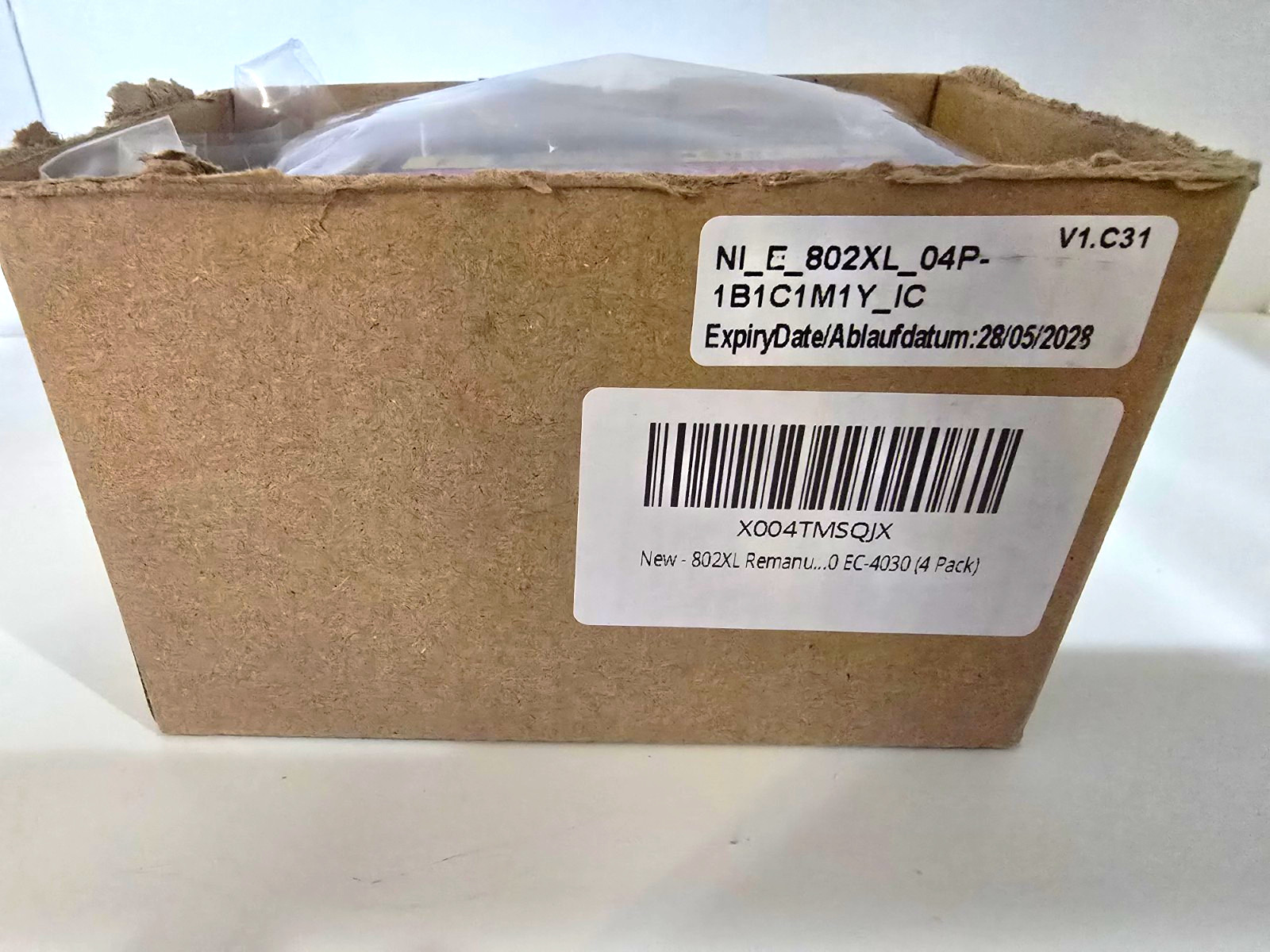 T802XL Printer Ink Cartridges 4-Pack BK C M Y