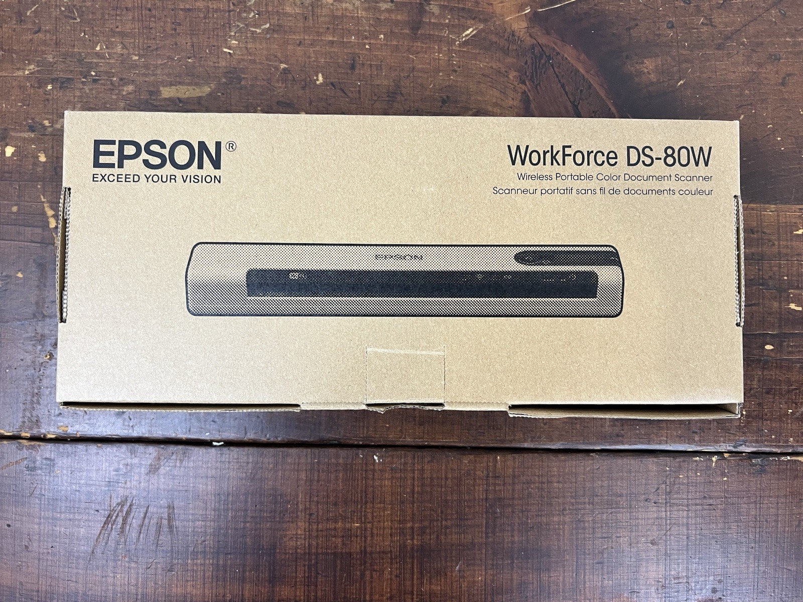 Epson DS-80W Sheetfed Portable Wireless Scanner - 600 dpi Optical, New Open Box