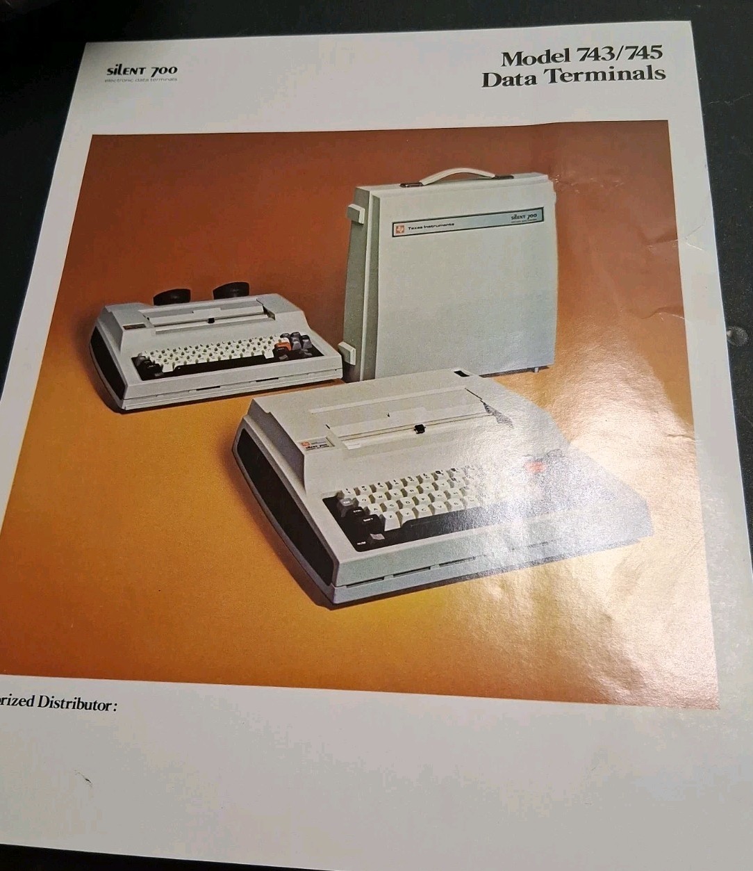 VINTAGE BROCHURE 1979 DATA TERMINAL Model 743/745 TEXAS INSTRUMENTS 