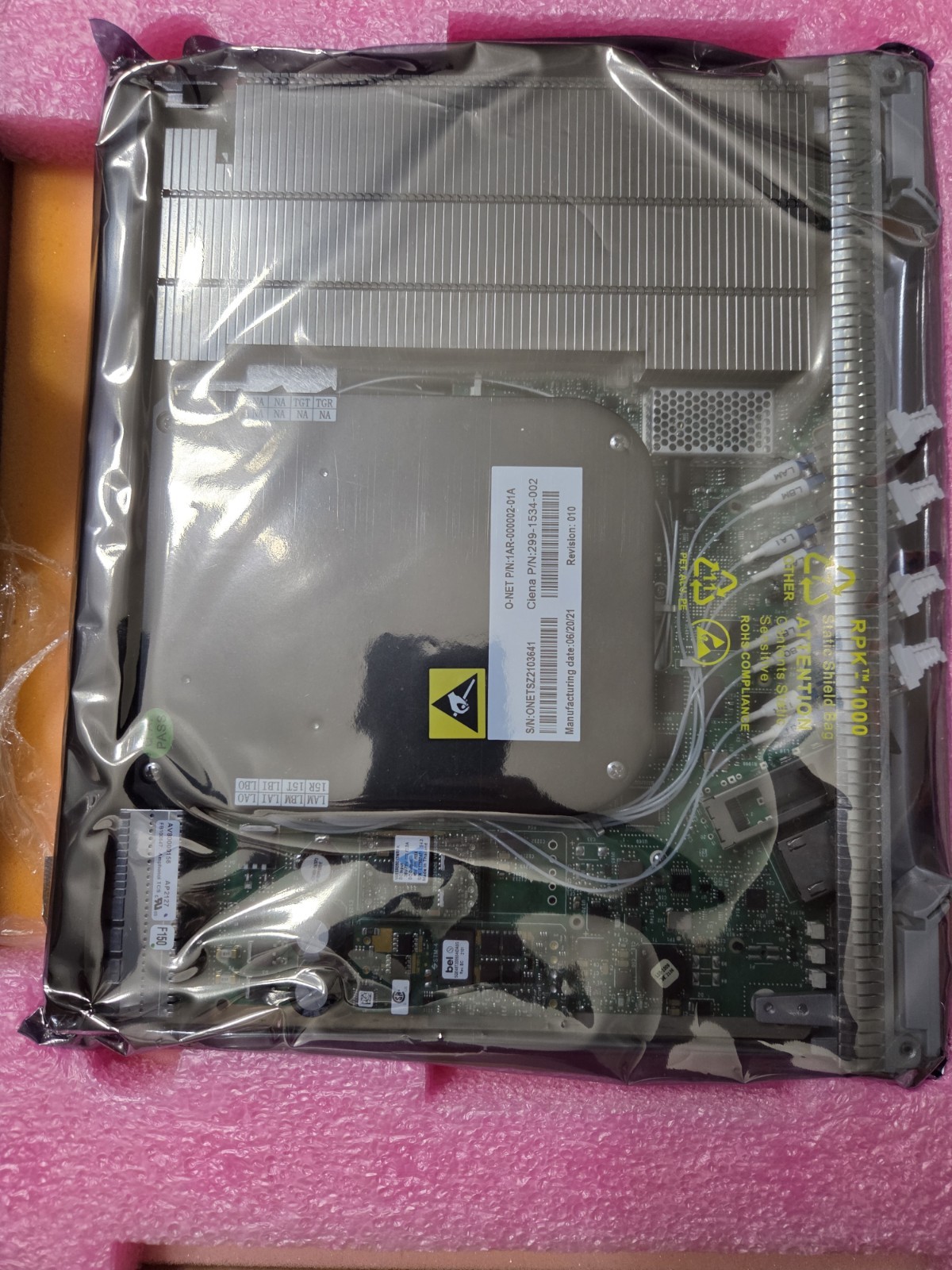 CIENA NTK552JT ESAM C-BAND W/OSC 1XSFP SERVICE ACCESS MOD 6500 CARD WOTREURFAA