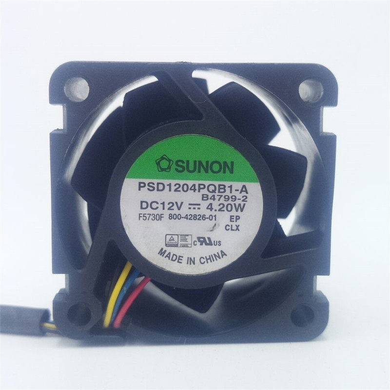 1PCS SUNON PSD1204PQB1-A 12V 4.20W 4028 4-Pin Cooling Fan