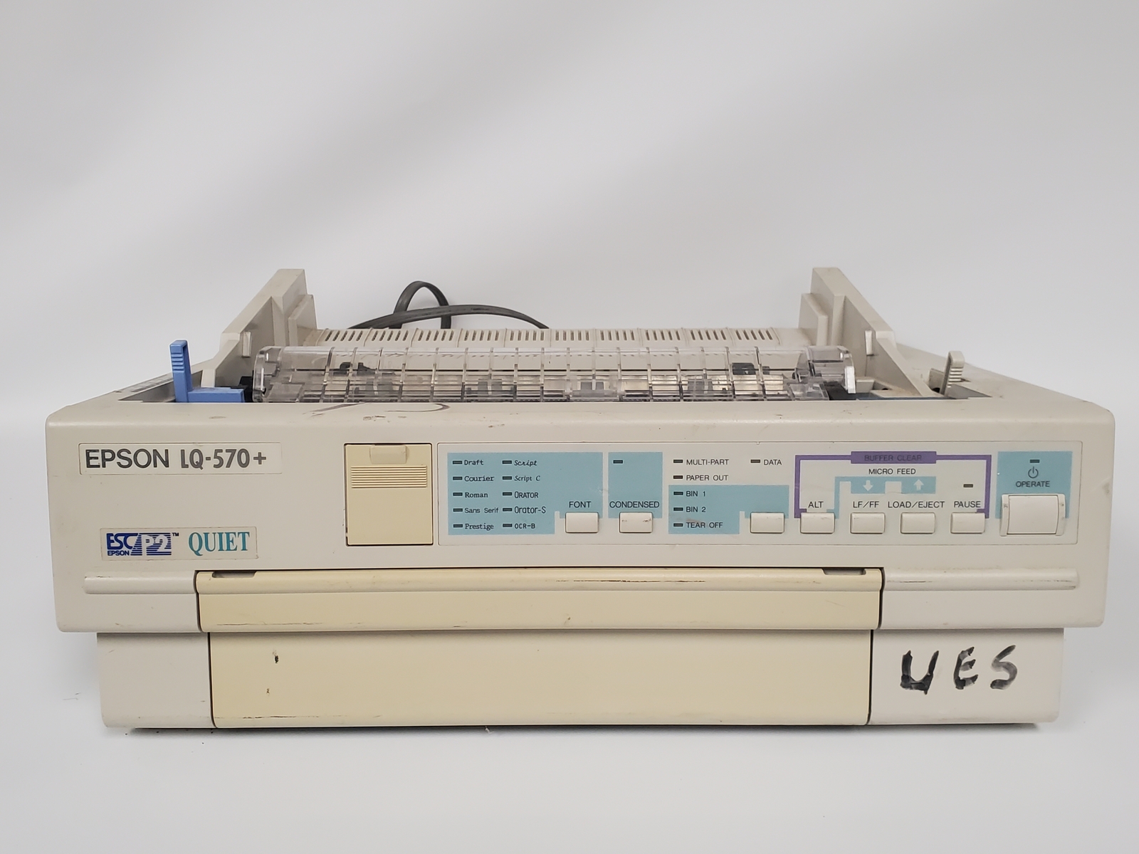 Vintage Epson LQ-570+ P2 Quiet Dot Matrix Printer Power Issue Parts
