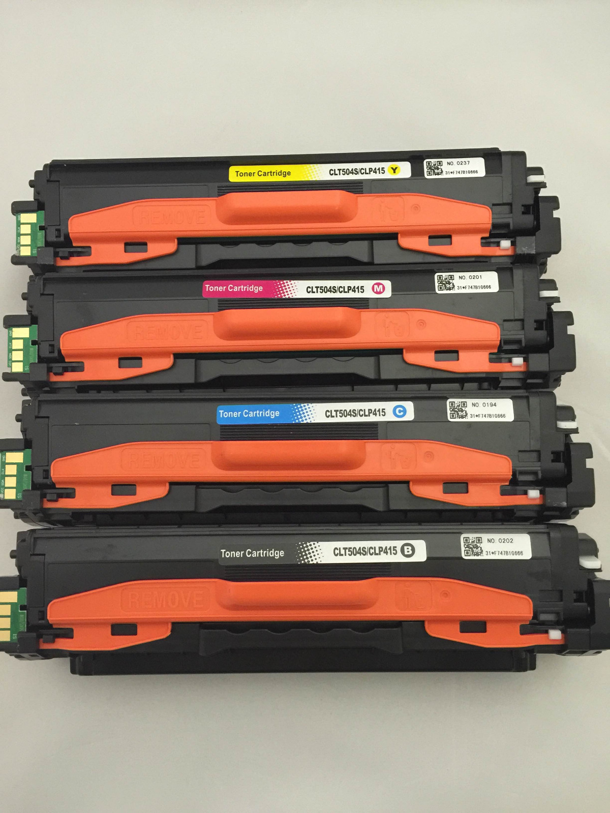 One Set CLT-504S Color Toner Cartridge for Samsung CLP-415NW CLX4195N SL-C1860W