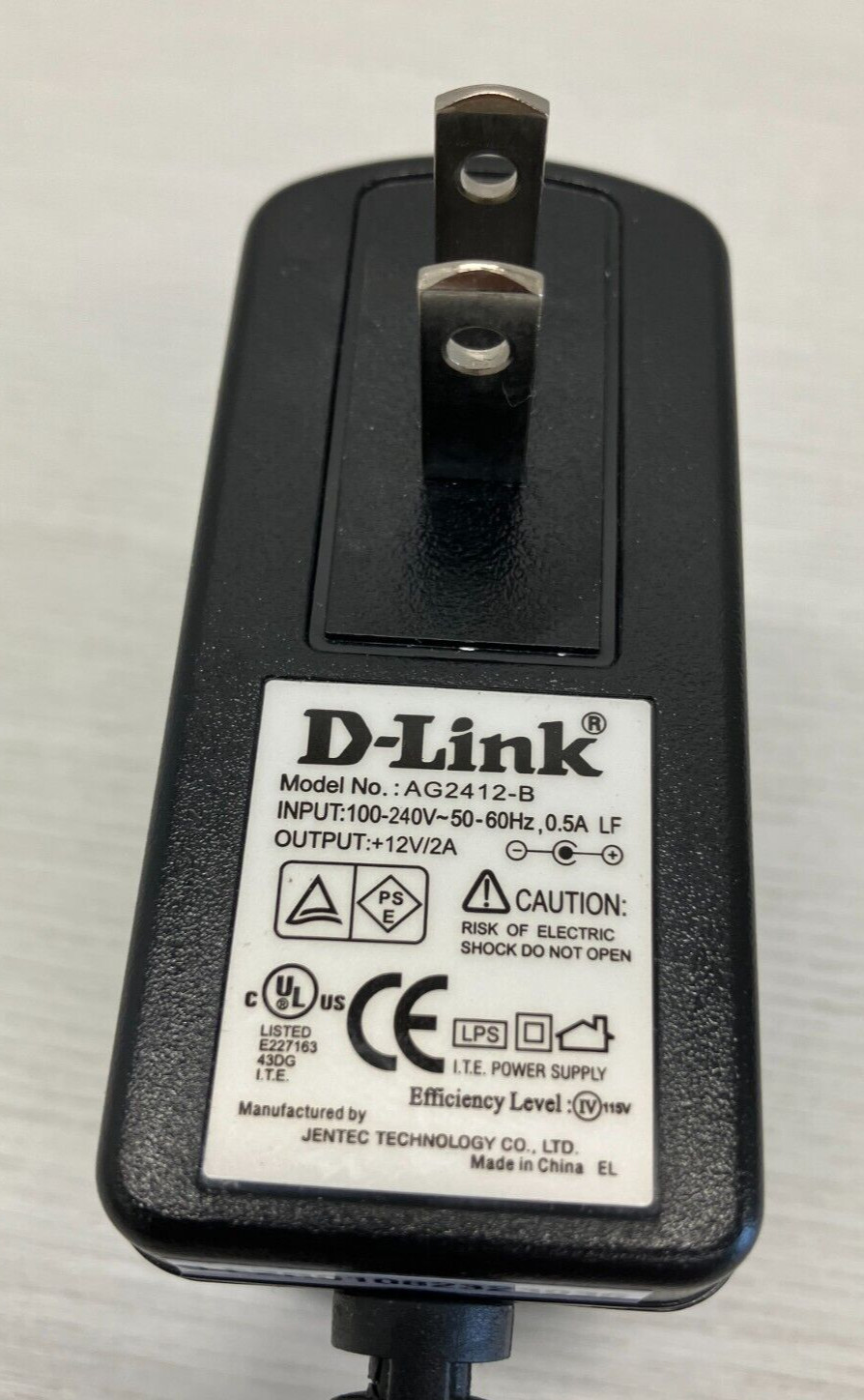 Original D-Link Model No. AG2412-B Power Supply AC Adapter  - Tested Working