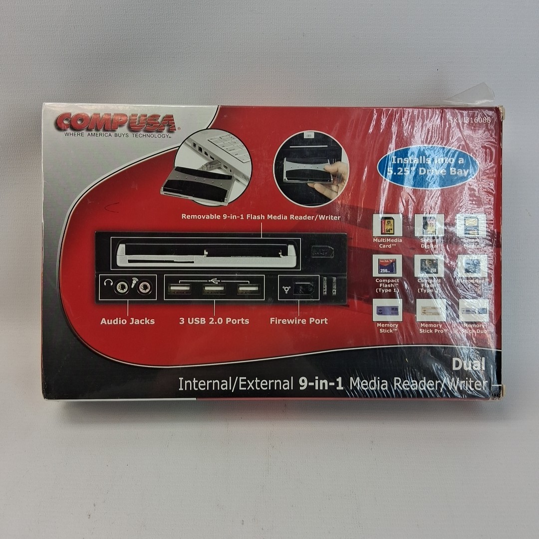 Comp USA  DUAL 9 in 1 internal/external MEDIA reader/writer