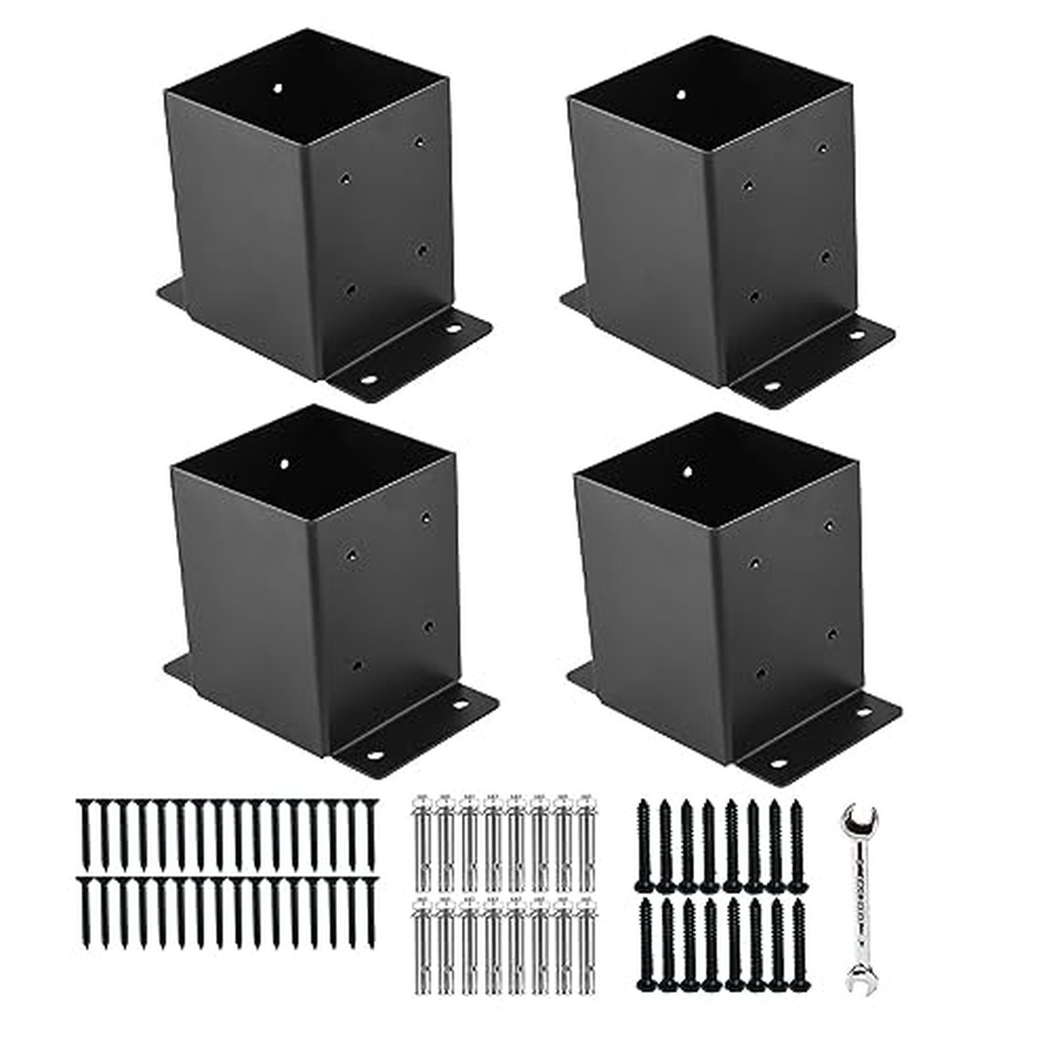 4"x4" Post Base,Post Brackets(Inner Size 3.6"x3.6") 4PCS 4''X4''