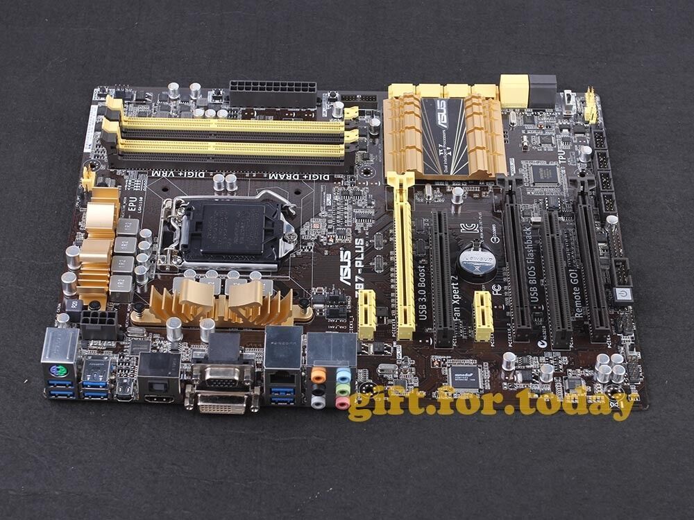 ASUS Z87-PLUS LGA 1150 Intel Z87 DDR3 ATX DVI HDMI USB3.0 Motherboard With I/O