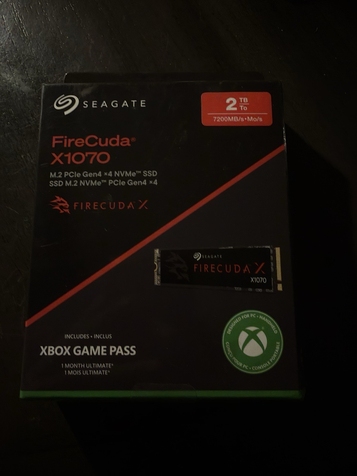 Seagate FireCuda X1070 2TB M.2 PCIe NVMe Internal SSD w/ Heatsink