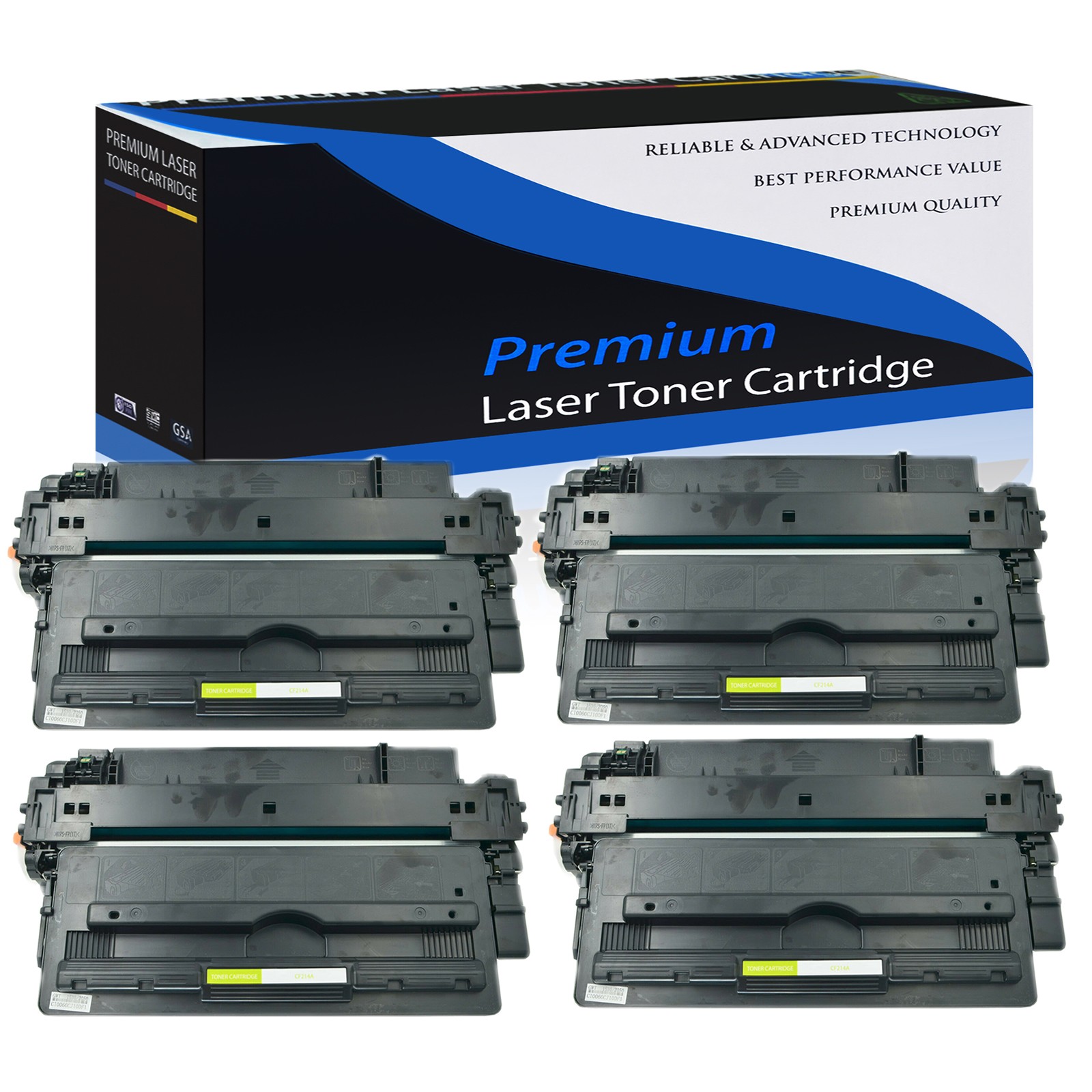 4PK CF214A Toner For HP LaserJet Enterprise 700 M712xh M725z M712dnMFP M725dn