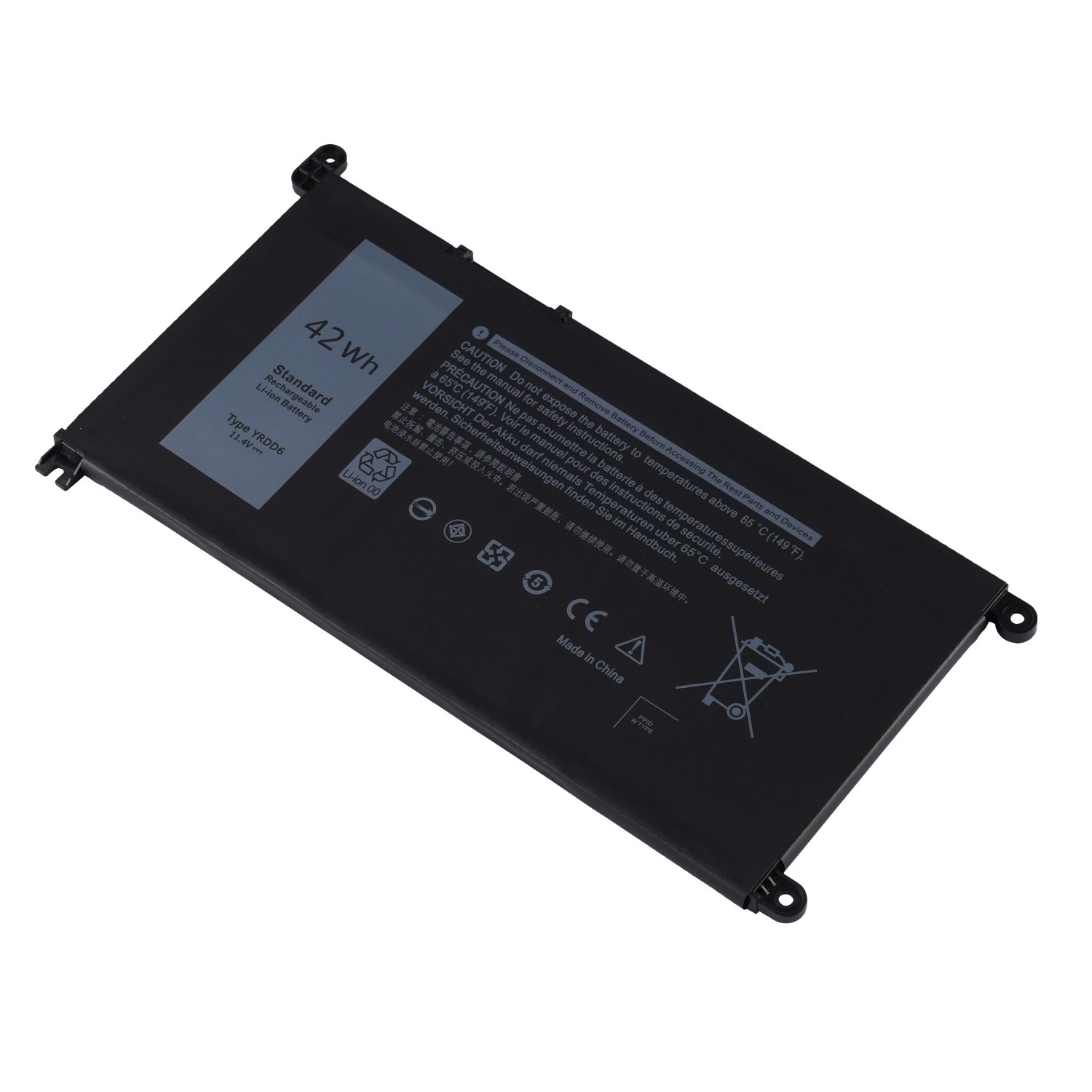 42Wh 11.4V 3Cell 1VX1H VM732 YRDD6 Laptop Battery For Dell Latitude 3310 2-in-1