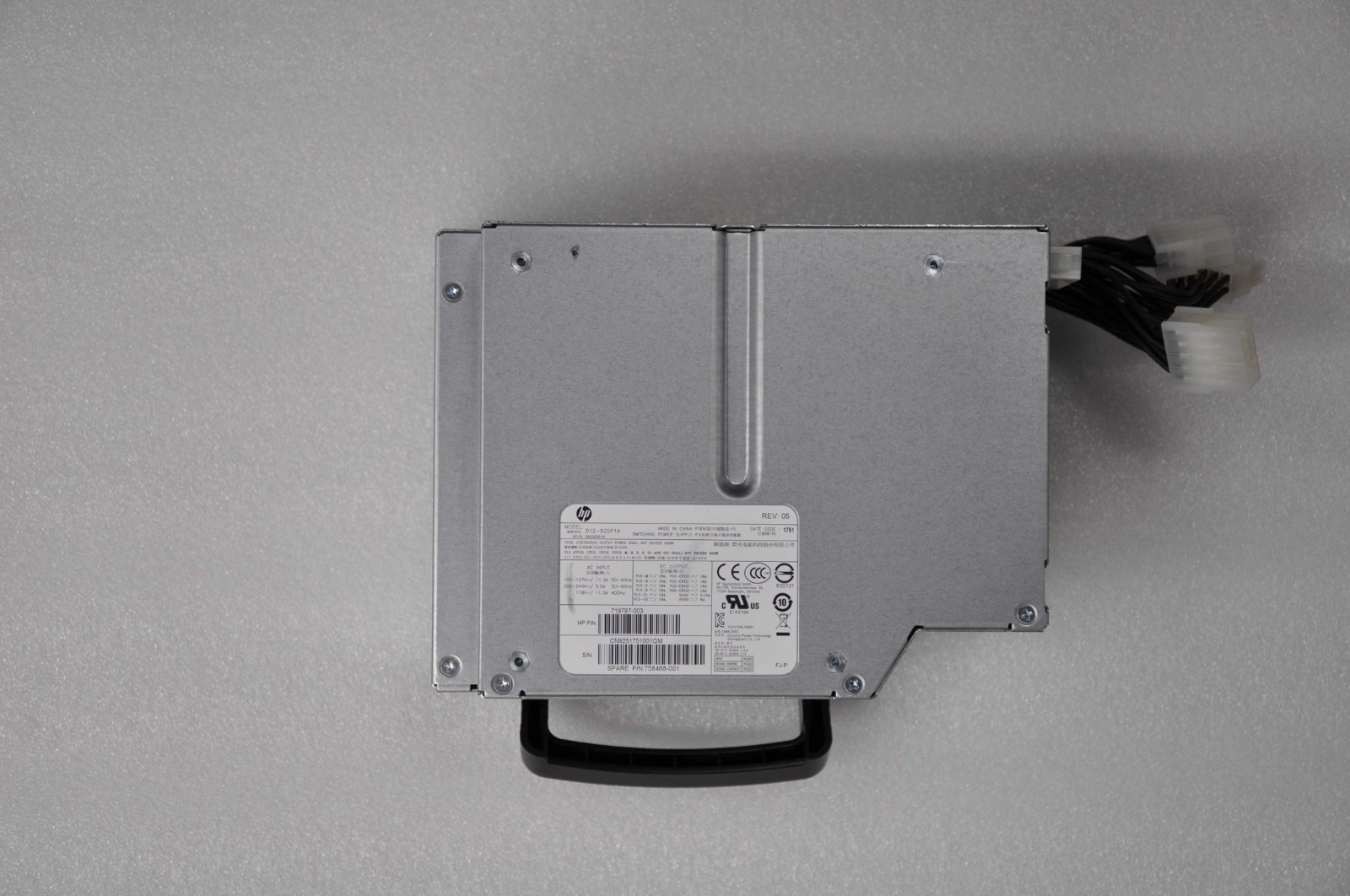 HP Power supply  Rated at 925 Watts Grade A 758468-001 