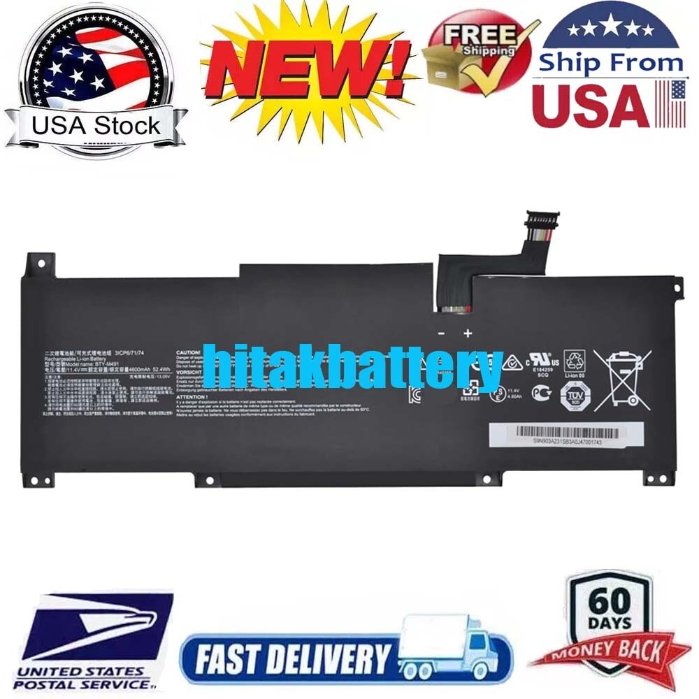 BTY-M491 Battery for MSI Modern 15 A10M A11M A10RAS-206IT A10RAS-081FR MS-1563