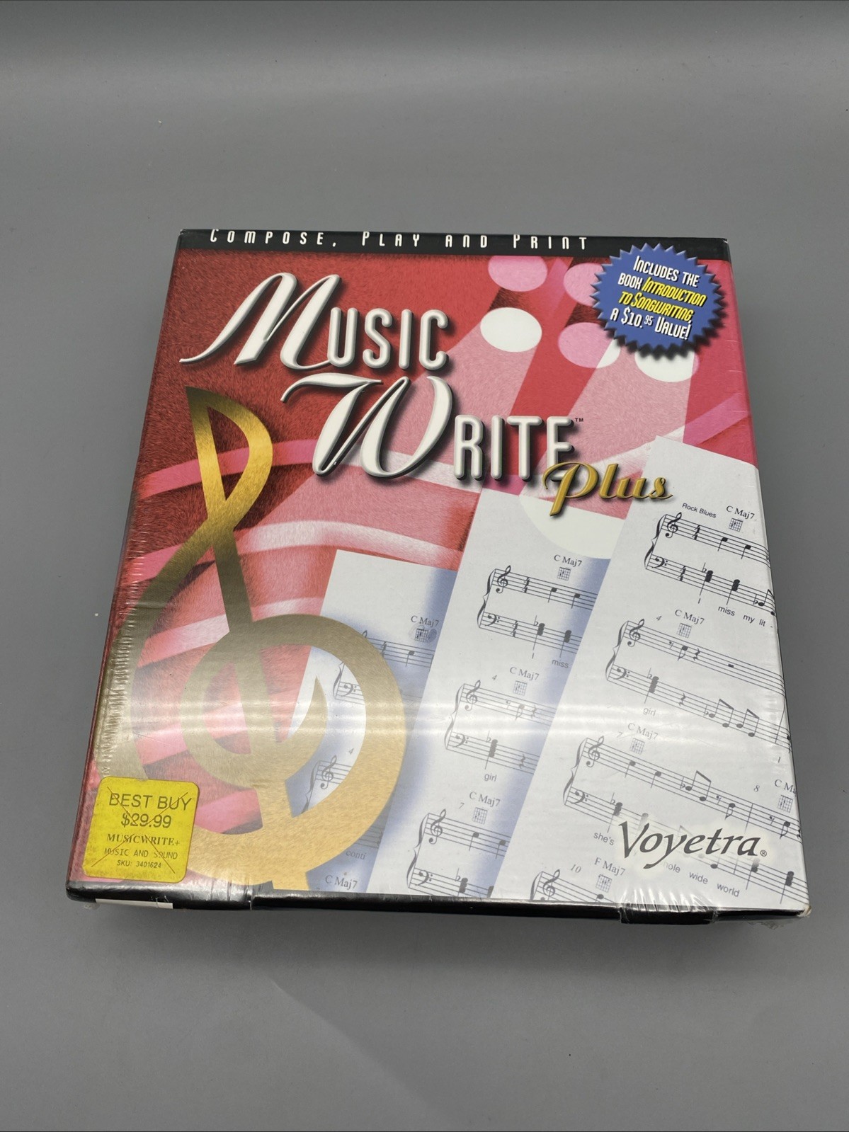 Voyetra Music Write Plus Composer Software PC 1998 Vintage NOS NEW SEALED