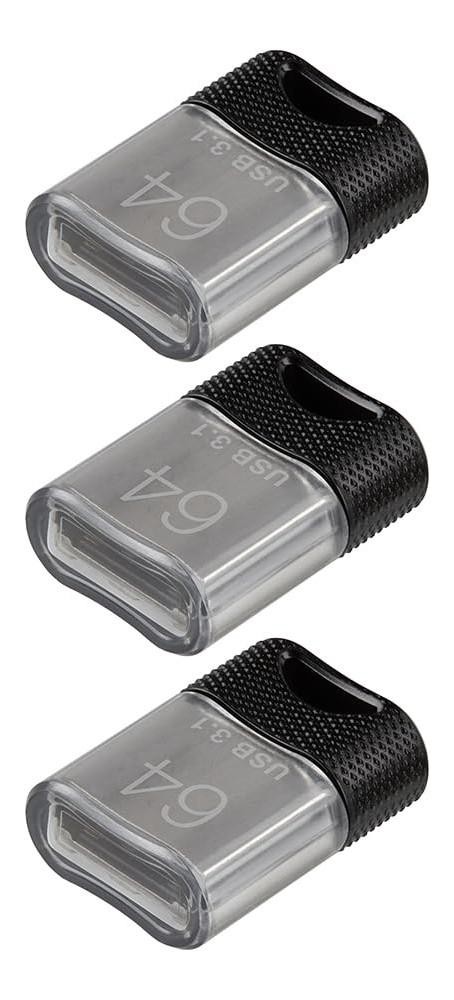 64GB PNY Elite-X™ Fit USB 3.1 Flash Drive – Up to 200MB/s Read, Up t 64GB 3-Pack